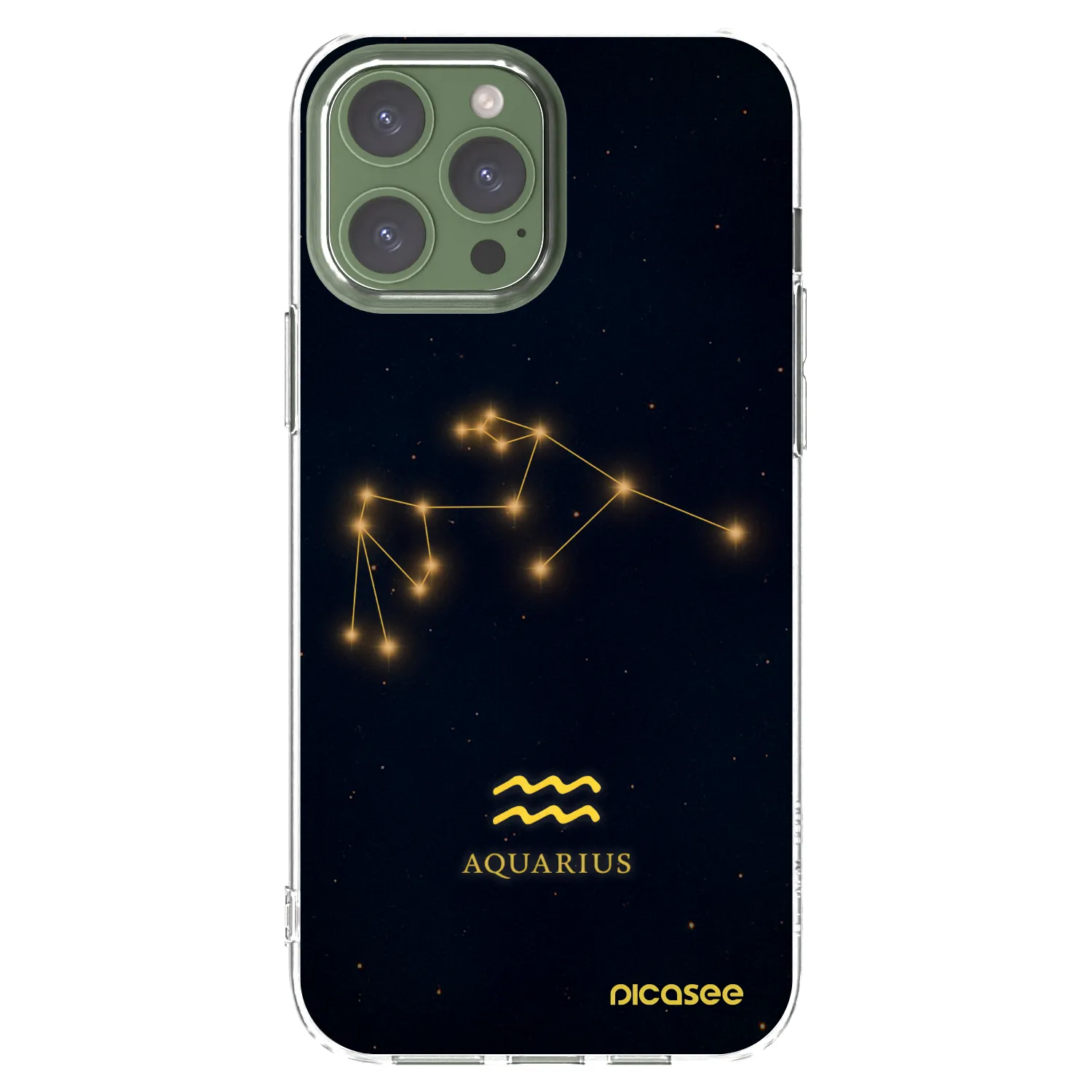 Picasee διαφανής θήκη σιλικόνης Apple iPhone 13 Pro Max - AQUARIUS