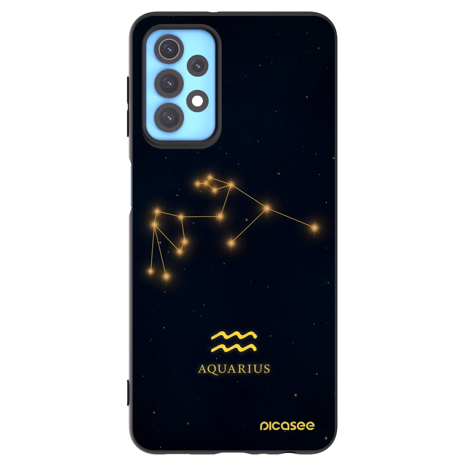 Picasee Μαύρη θήκη σιλικόνης για Samsung Galaxy A32 4G SM-A325F - AQUARIUS