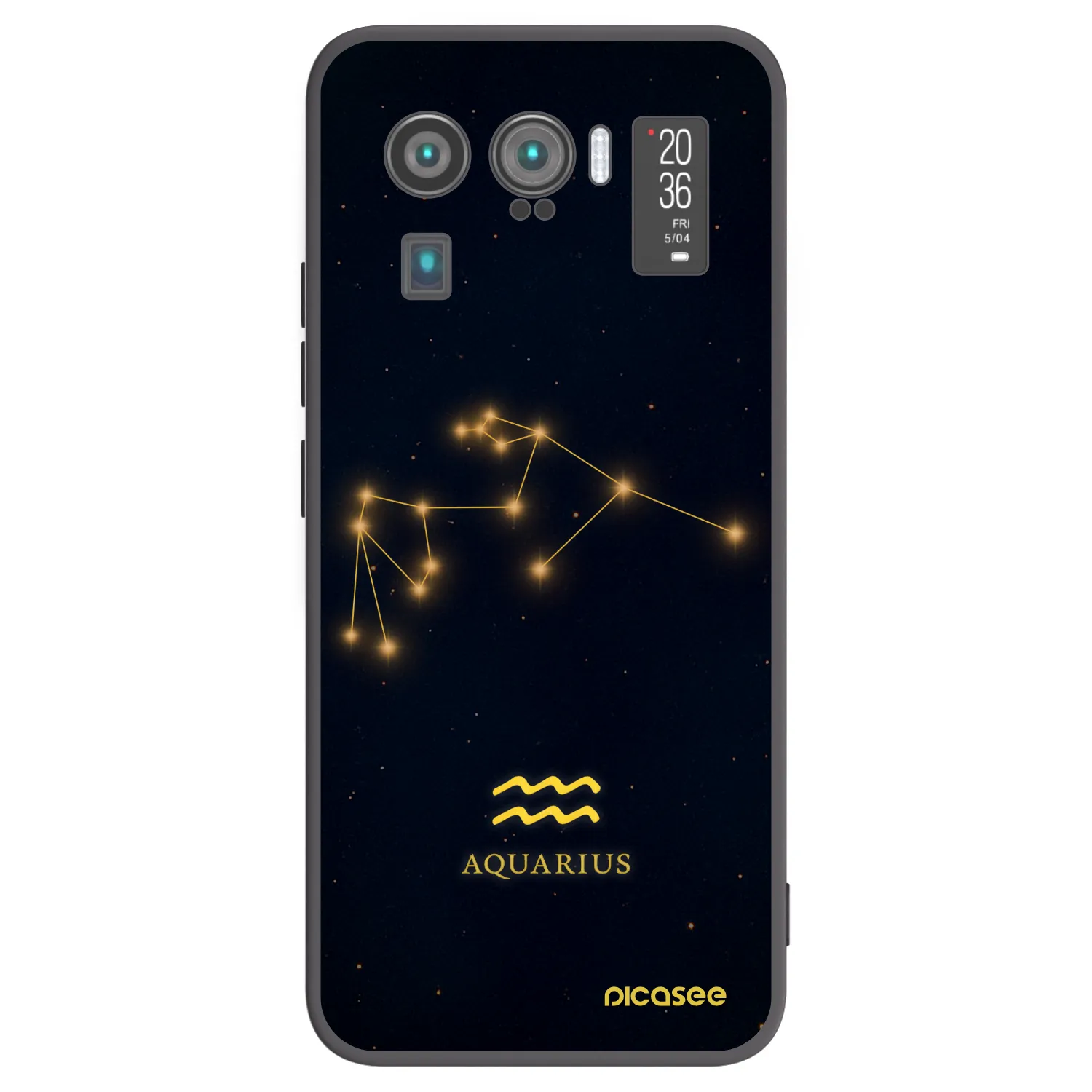 Picasee Μαύρη θήκη σιλικόνης για Xiaomi Mi 11 Ultra - AQUARIUS