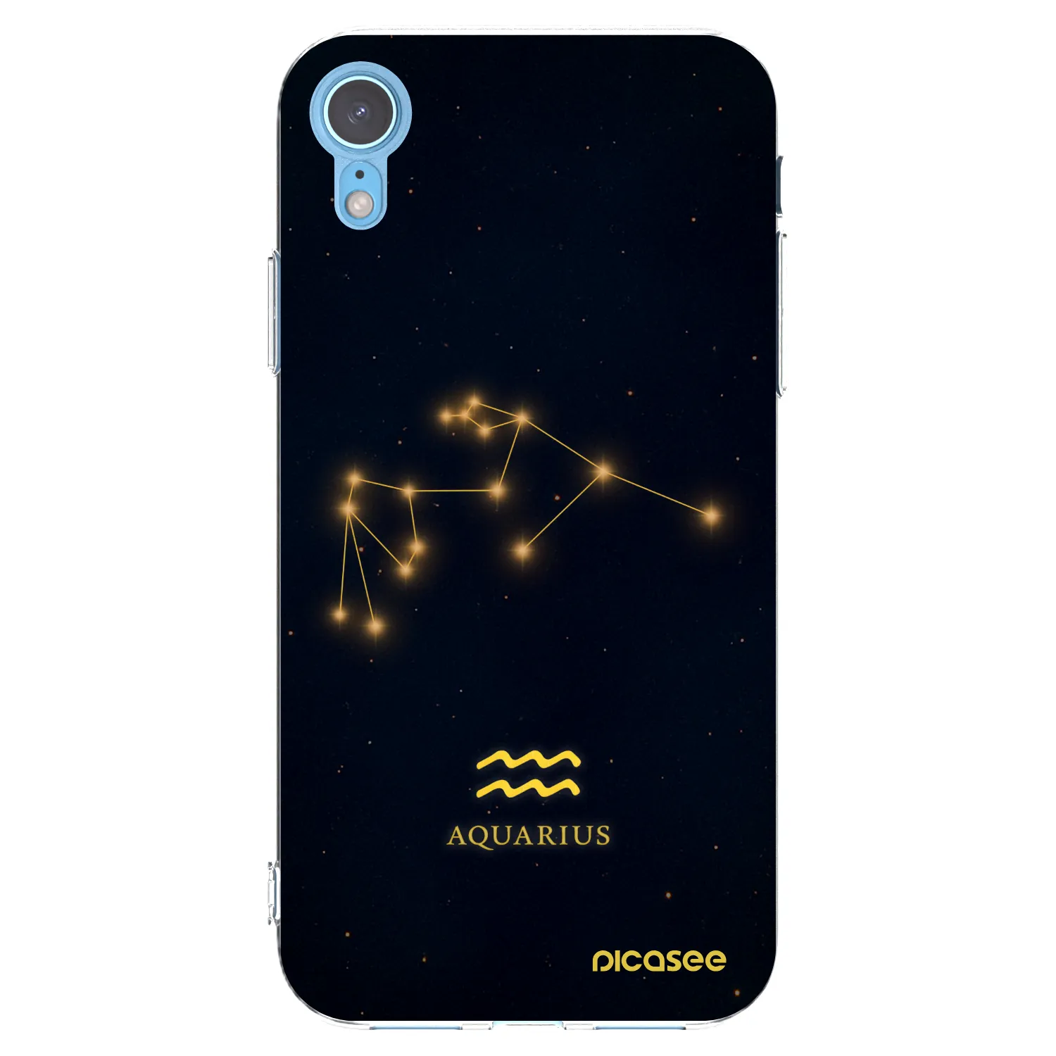 Picasee διαφανής θήκη σιλικόνης Apple iPhone XR - AQUARIUS
