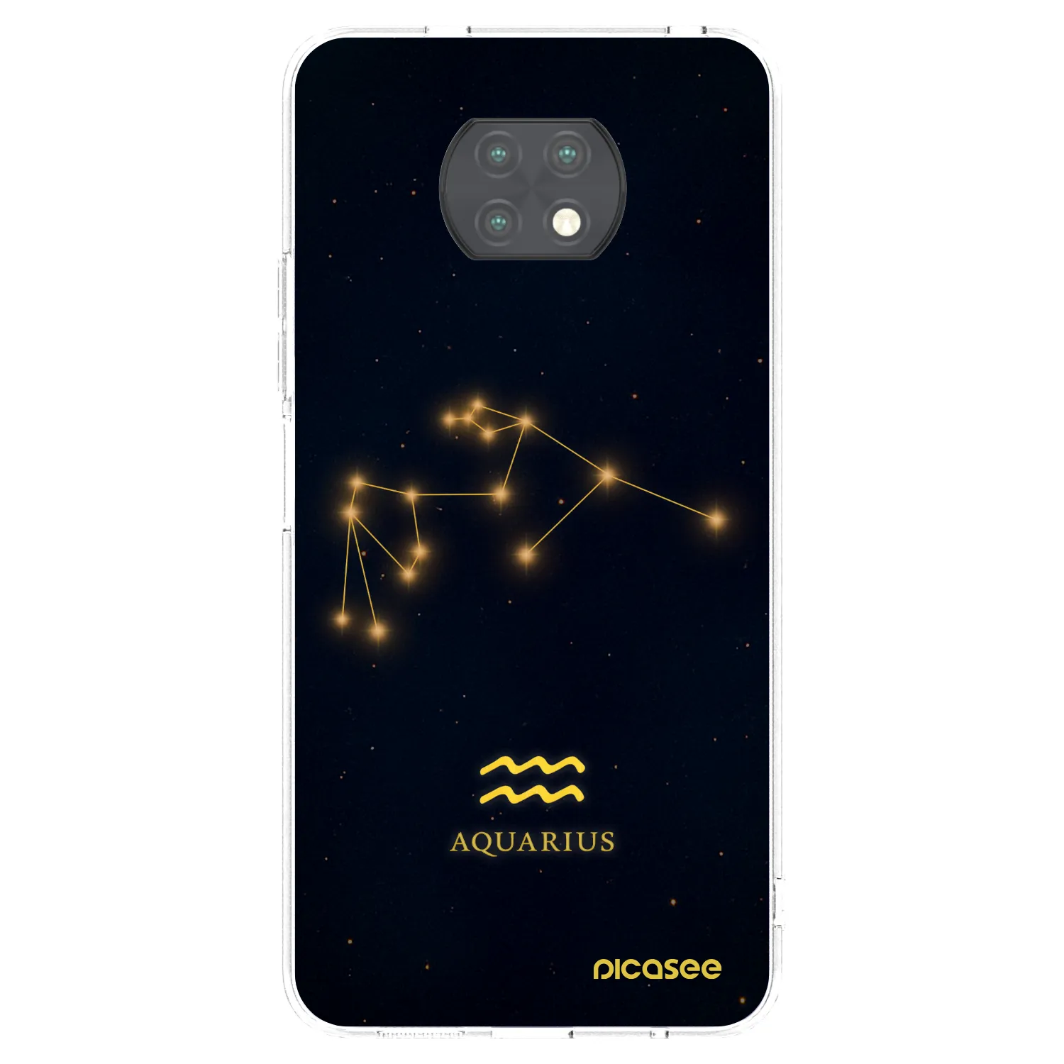 Picasee διαφανής θήκη σιλικόνης Xiaomi Redmi Note 9T - AQUARIUS