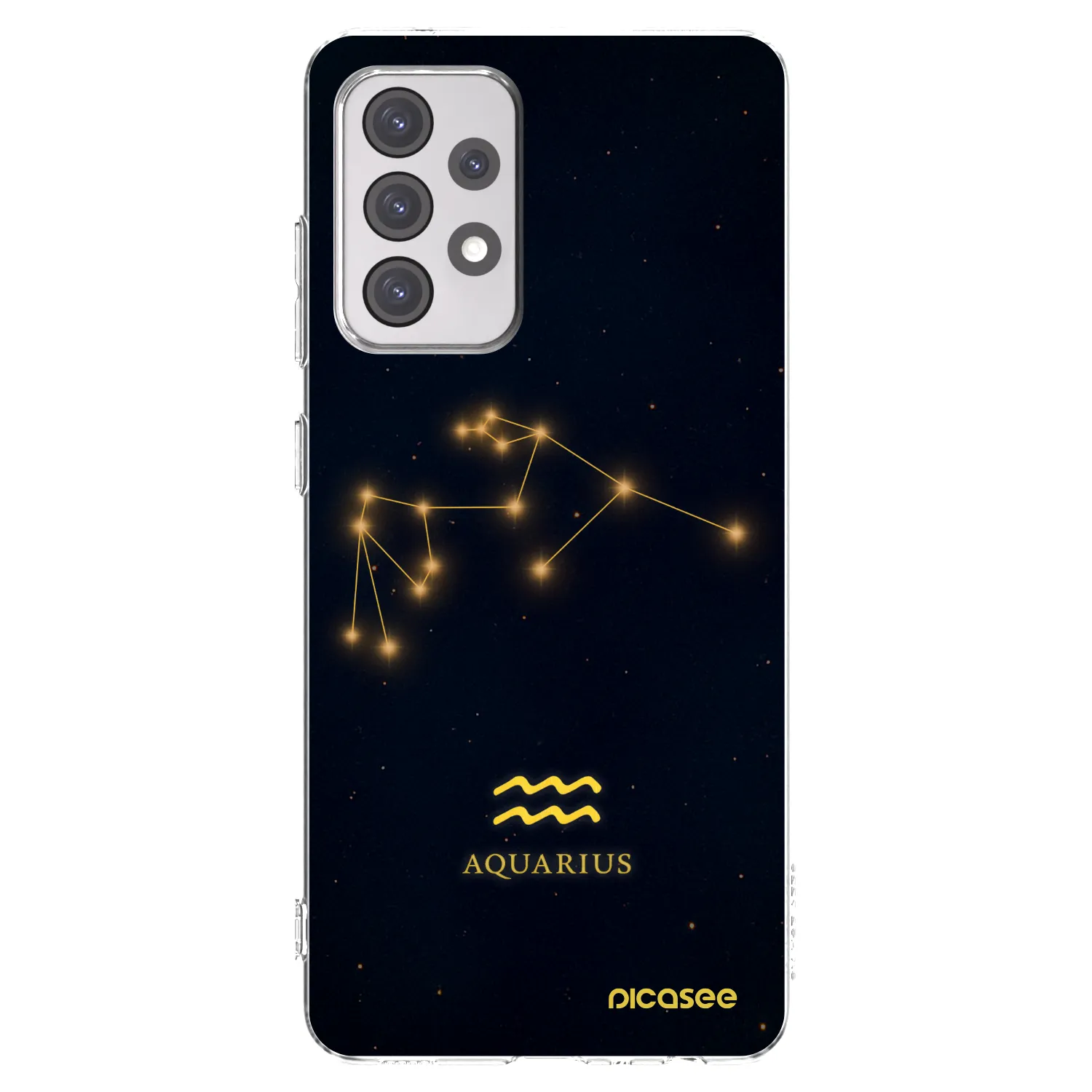 Picasee διαφανής θήκη σιλικόνης Samsung Galaxy A52s 5G A528B - AQUARIUS