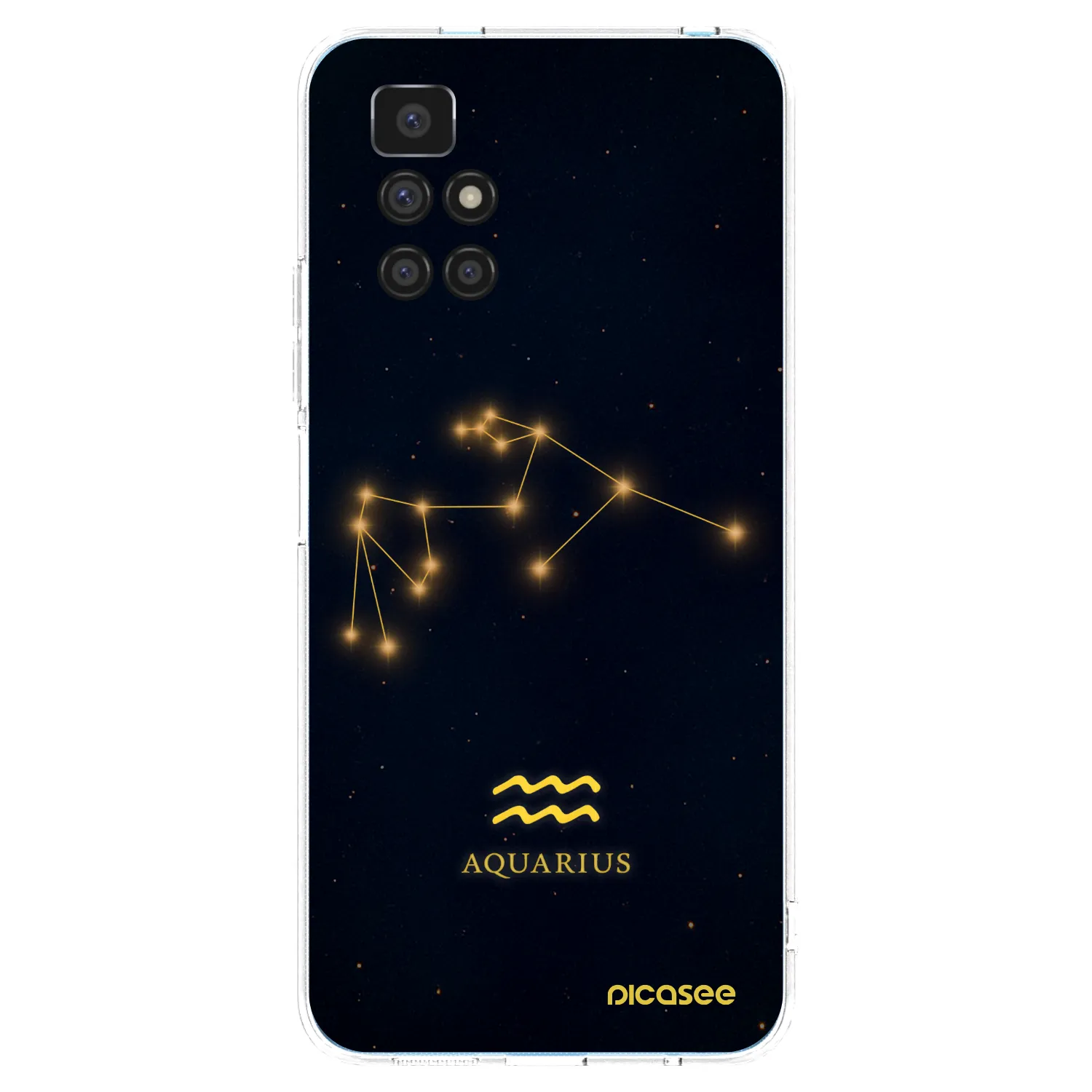 Picasee διαφανής θήκη σιλικόνης Xiaomi Redmi 10 - AQUARIUS