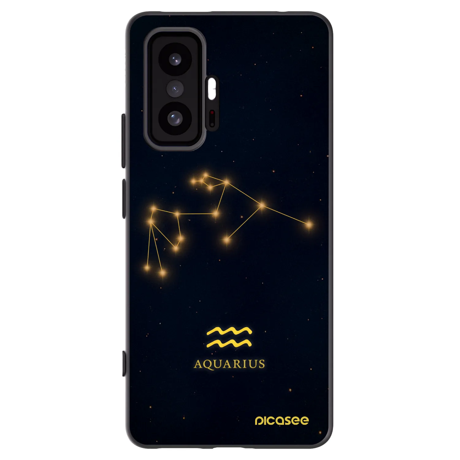 Picasee Μαύρη θήκη σιλικόνης για Xiaomi 11T Pro - AQUARIUS