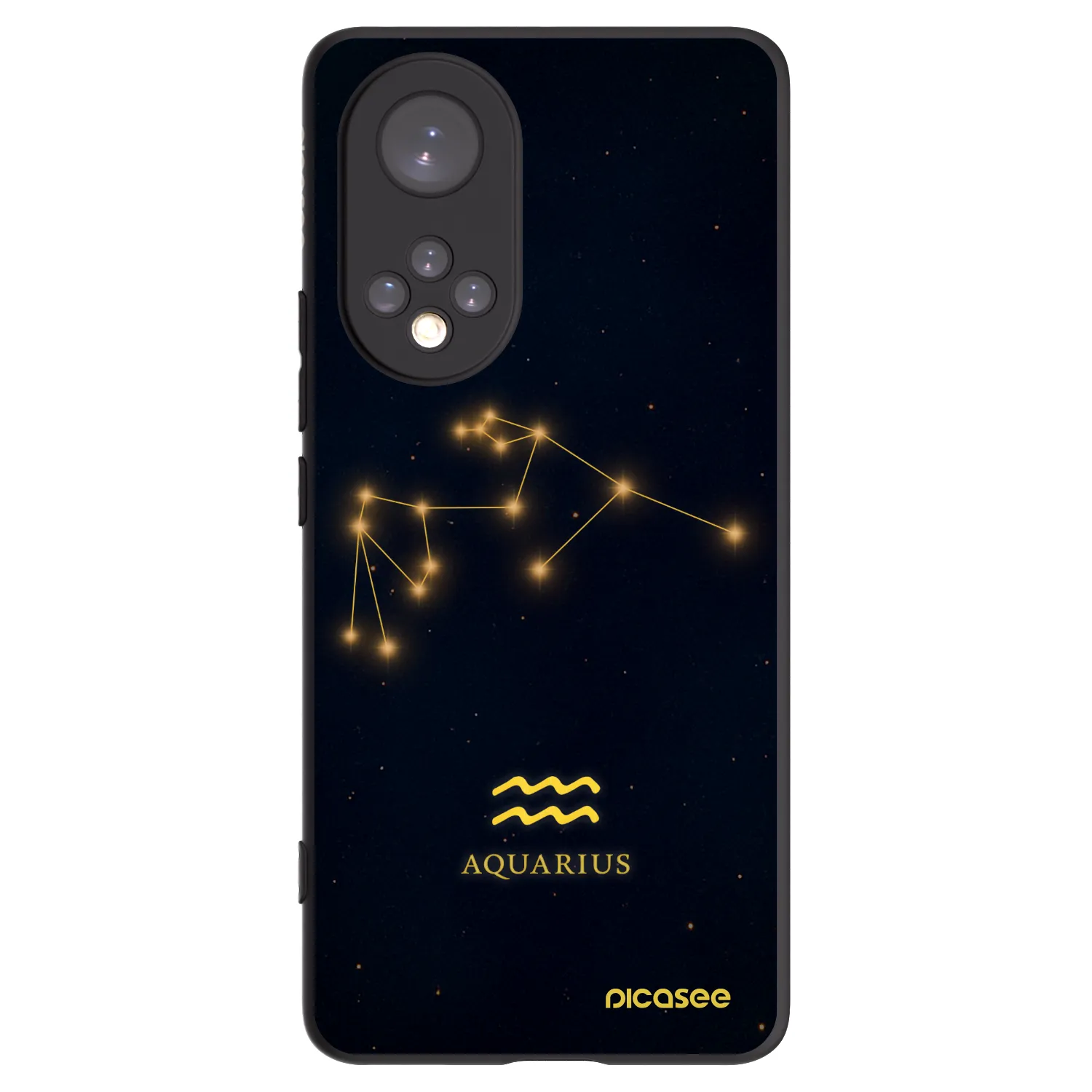 Picasee Μαύρη θήκη σιλικόνης για Huawei Nova 9 - AQUARIUS
