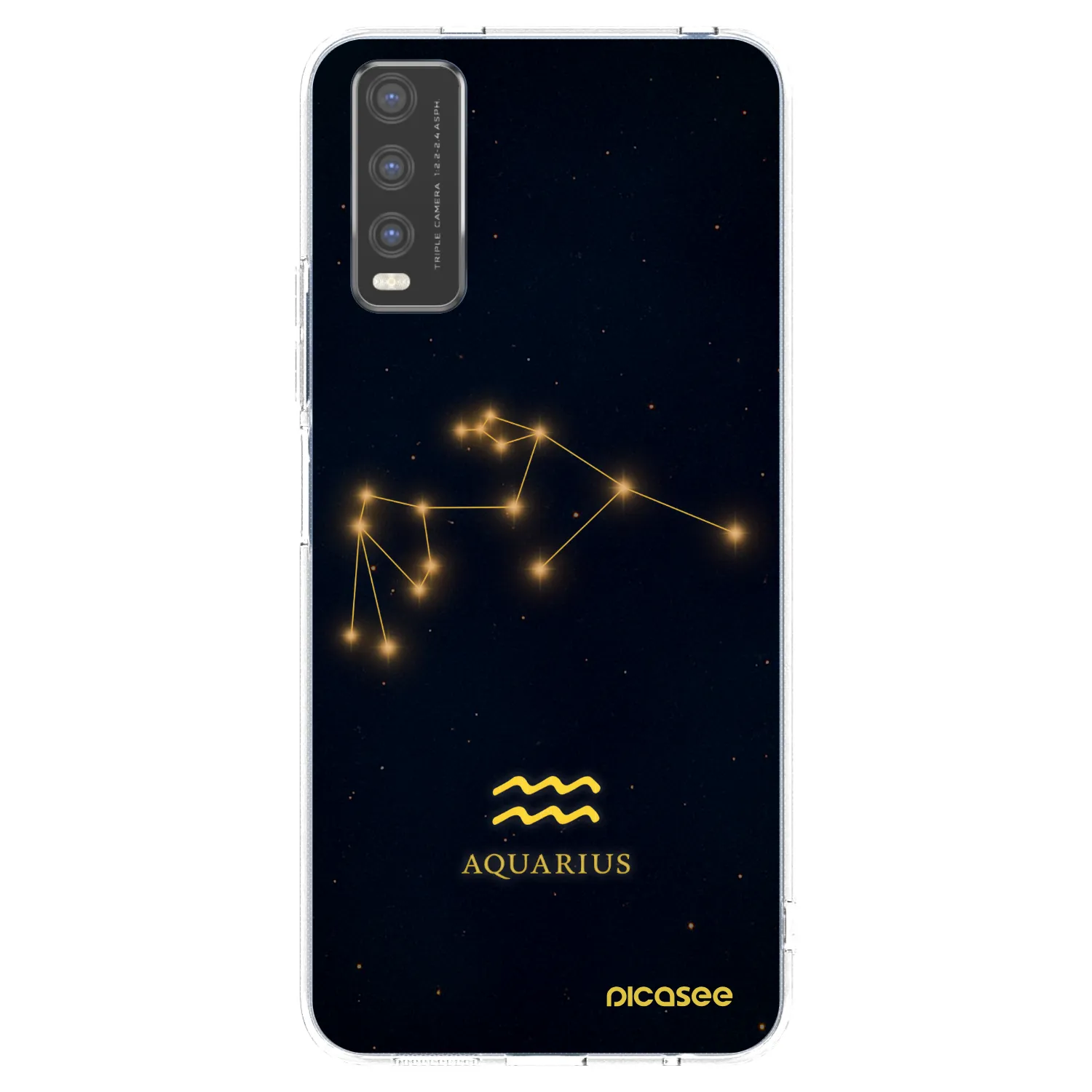Picasee διαφανής θήκη σιλικόνης Vivo Y20s - AQUARIUS