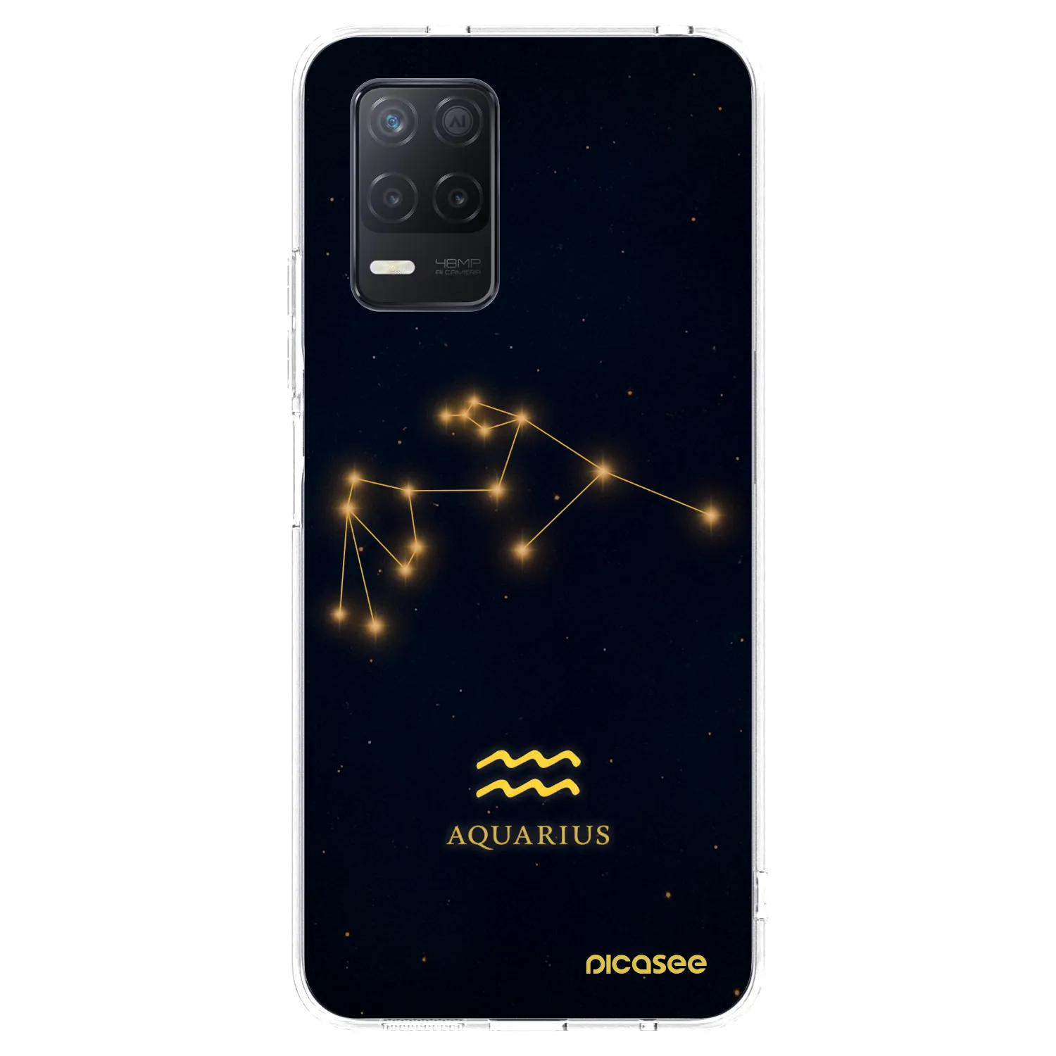Picasee διαφανής θήκη σιλικόνης Realme 8 5G - AQUARIUS