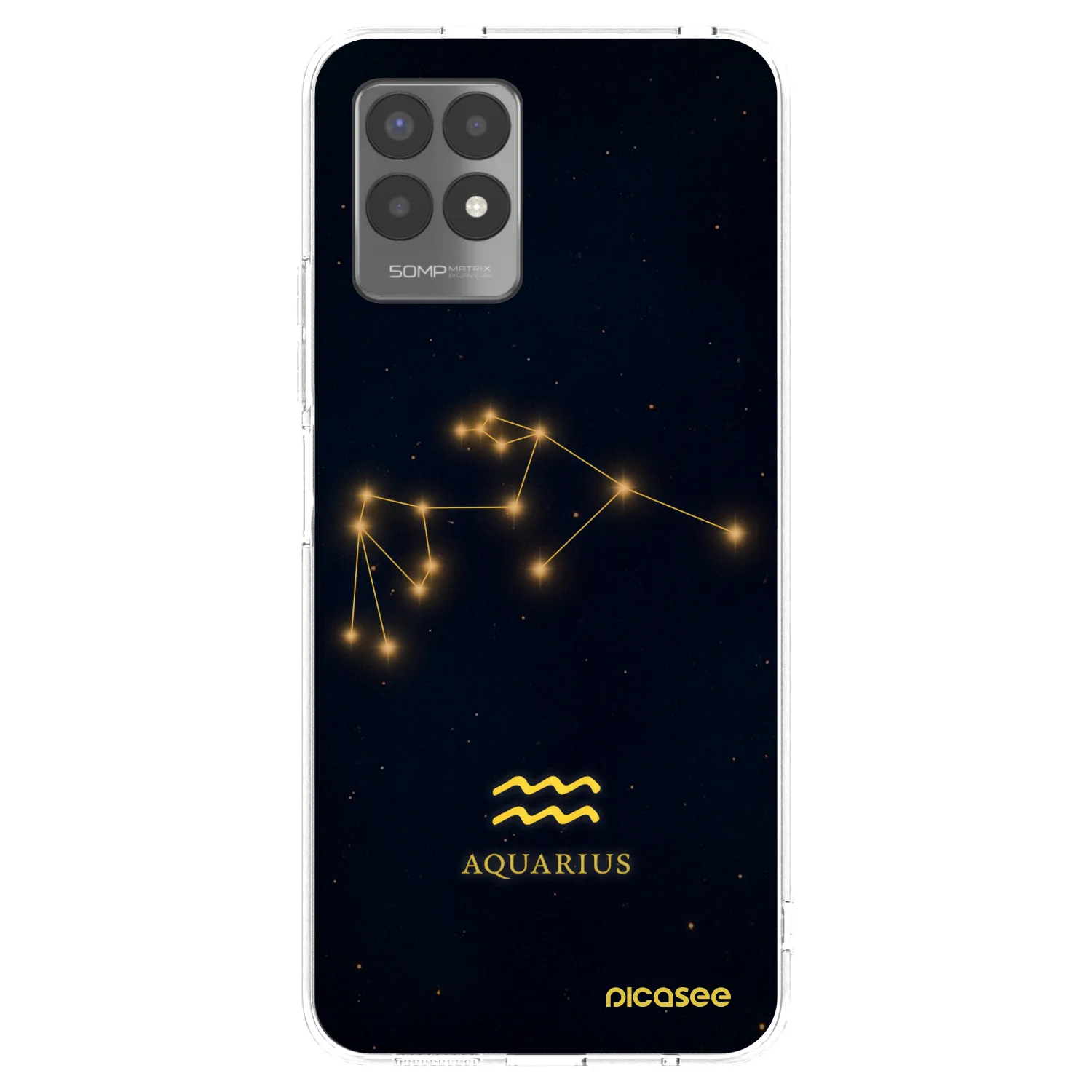Picasee διαφανής θήκη σιλικόνης Realme 8i - AQUARIUS