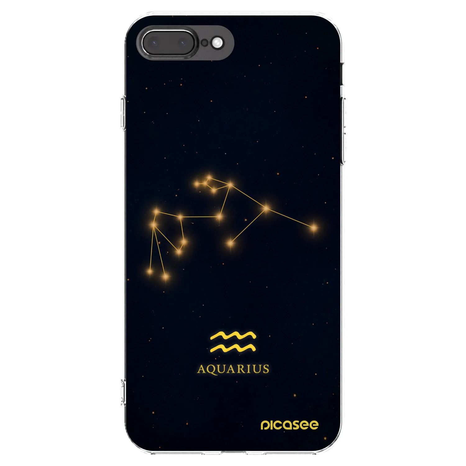 Picasee διαφανής θήκη σιλικόνης Apple iPhone 7 Plus - AQUARIUS