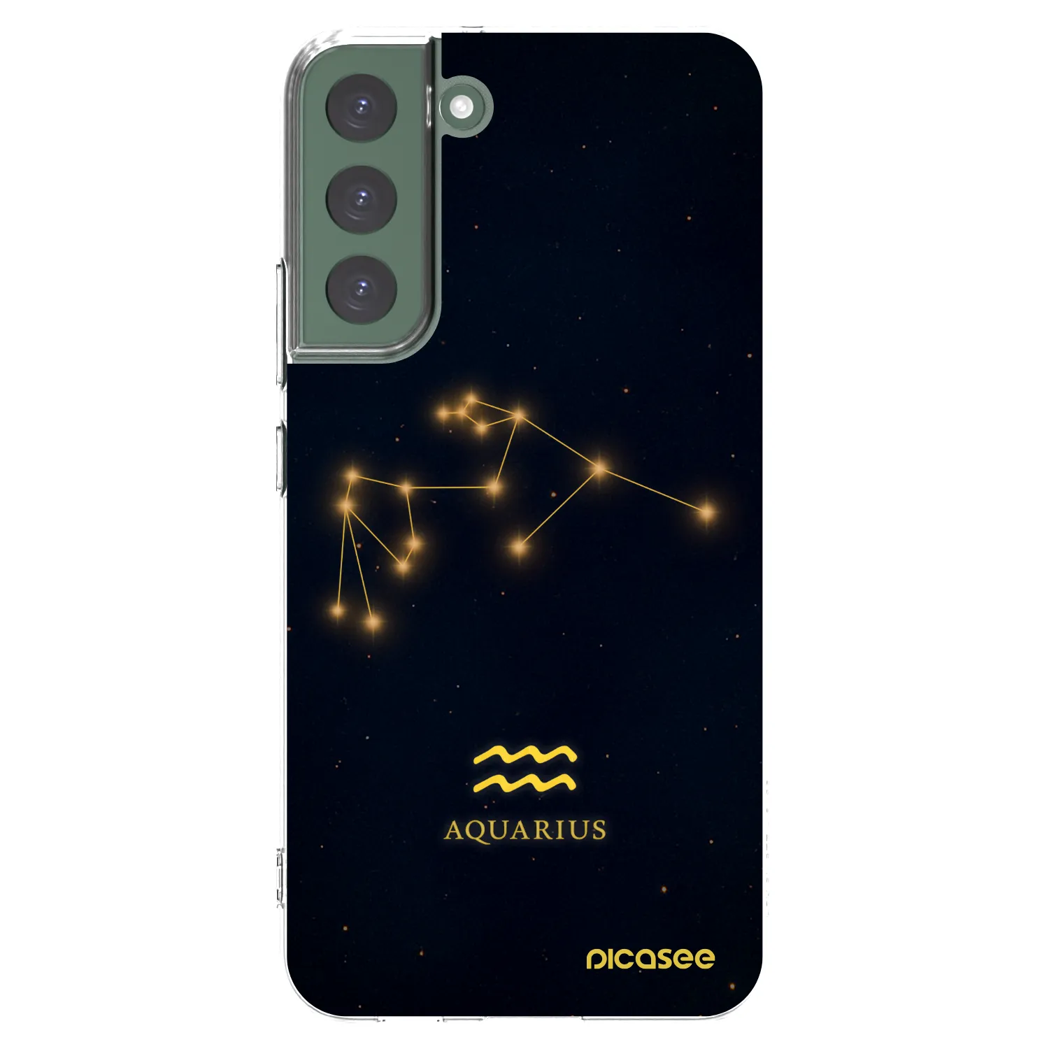 Picasee διαφανής θήκη σιλικόνης Samsung Galaxy S22+ 5G - AQUARIUS