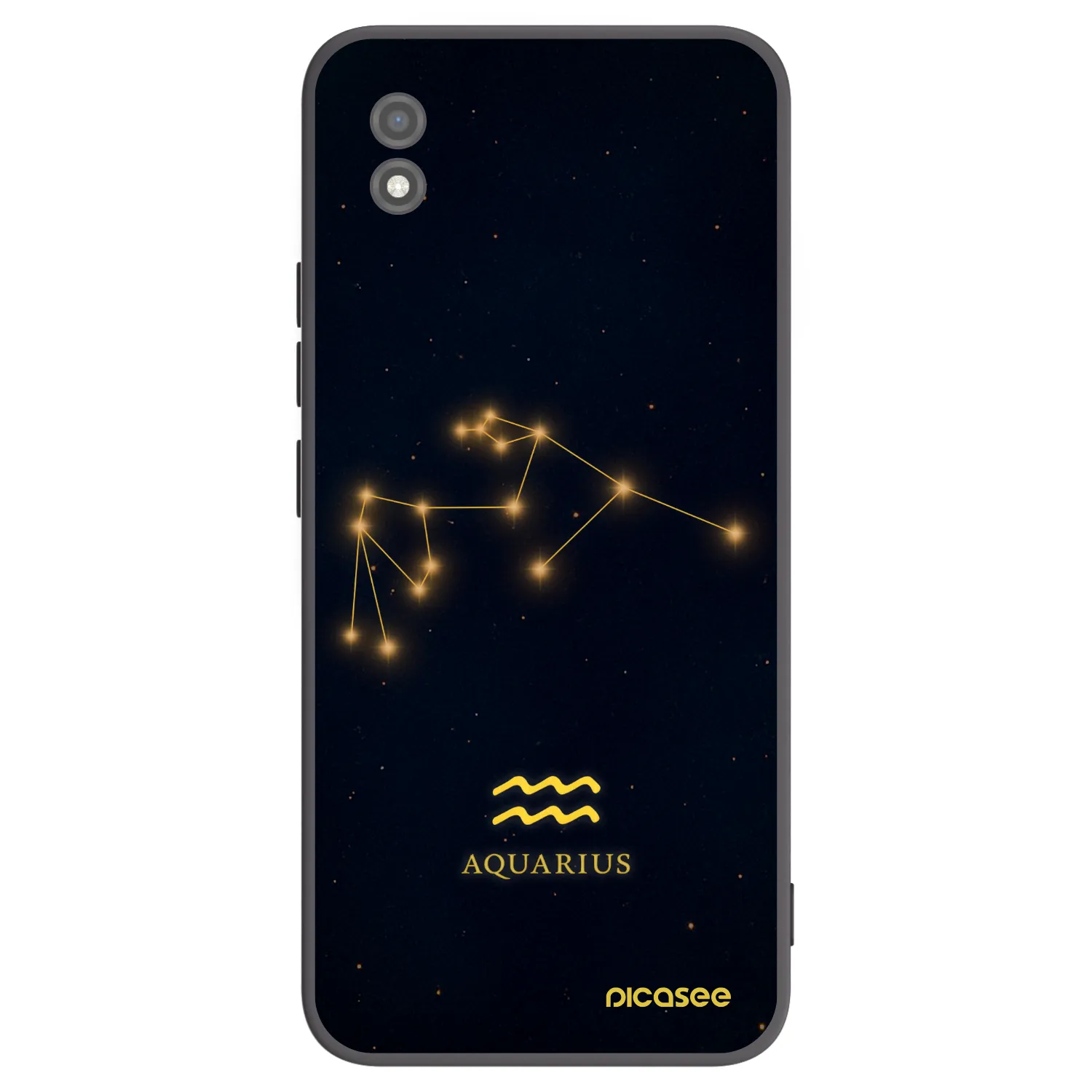 Picasee Μαύρη θήκη σιλικόνης για Realme C11 (2021) - AQUARIUS