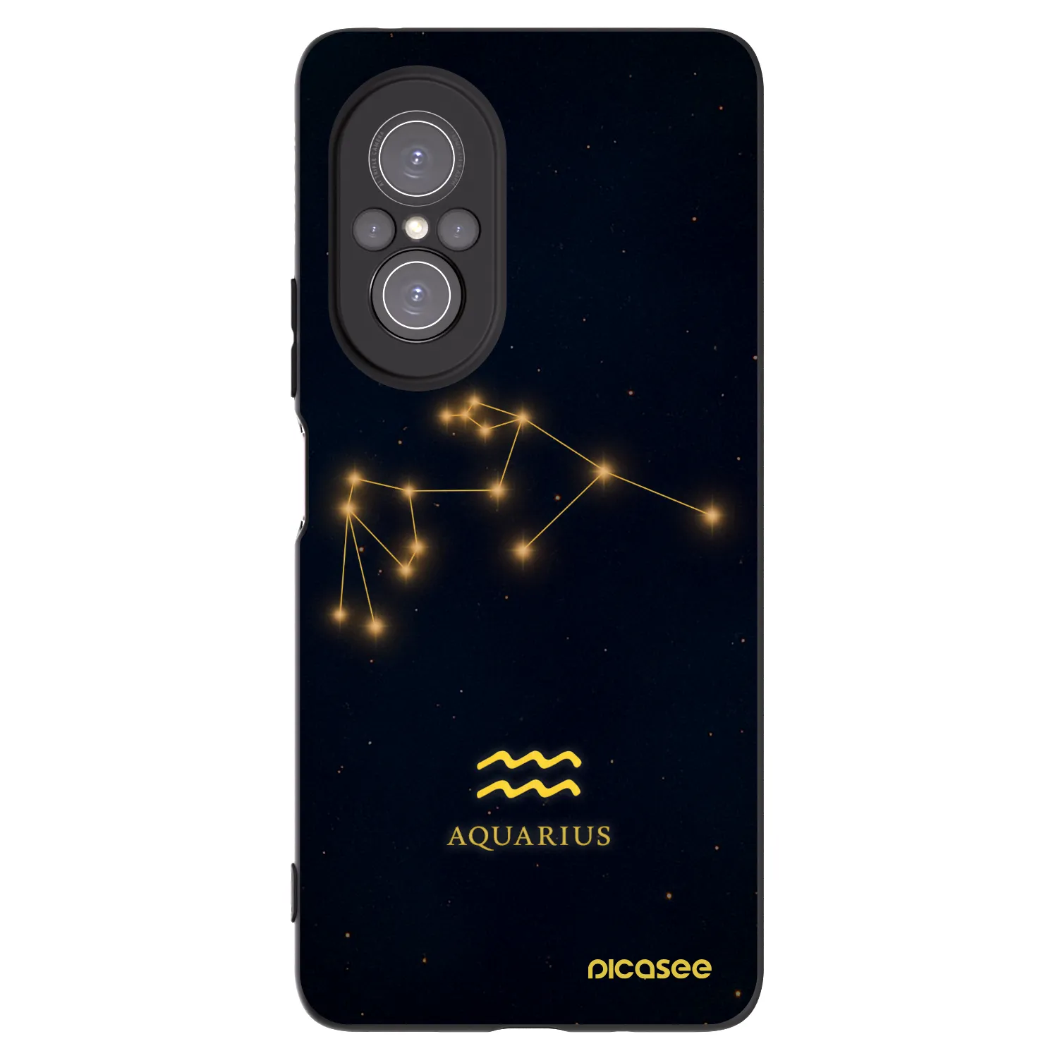 Picasee Μαύρη θήκη σιλικόνης για Huawei Nova 9 SE - AQUARIUS
