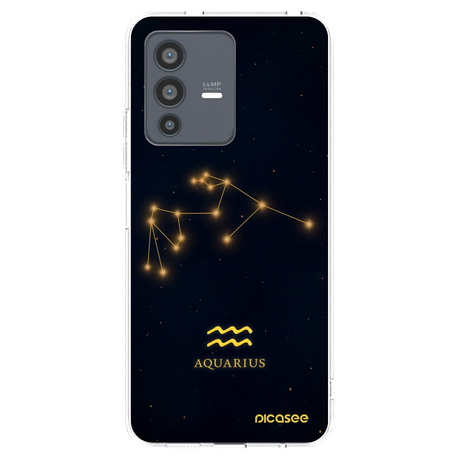 Picasee διαφανής θήκη σιλικόνης Vivo V23 5G - AQUARIUS