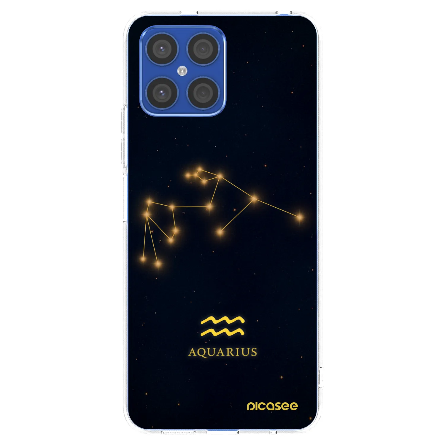 Picasee διαφανής θήκη σιλικόνης Honor X8 4G - AQUARIUS