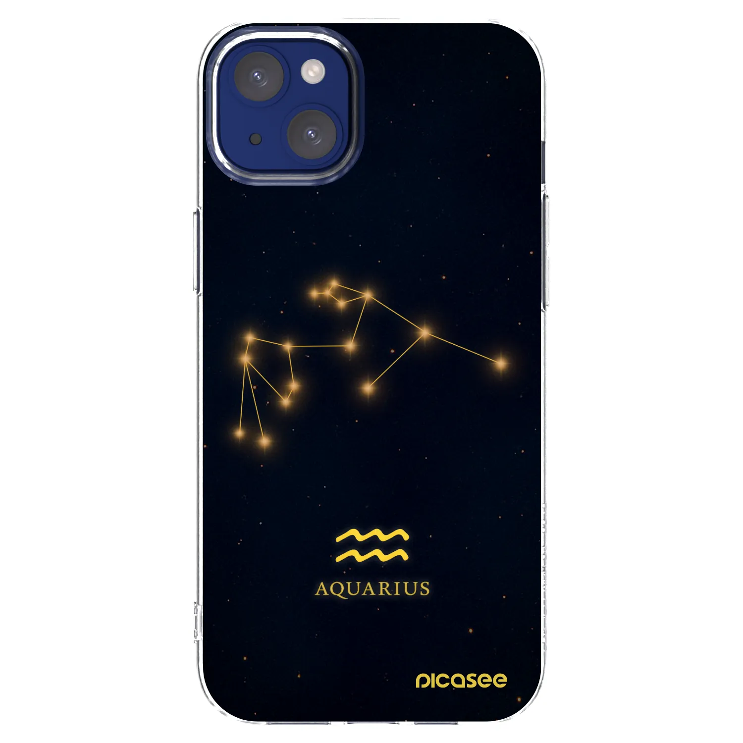 Picasee διαφανής θήκη σιλικόνης Apple iPhone 14 Plus - AQUARIUS