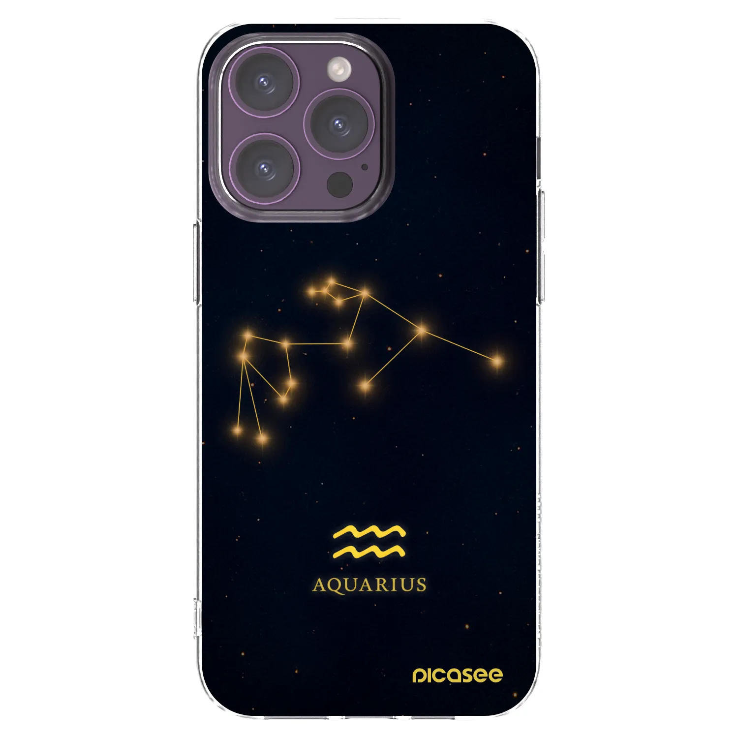 Picasee διαφανής θήκη σιλικόνης Apple iPhone 14 Pro Max - AQUARIUS