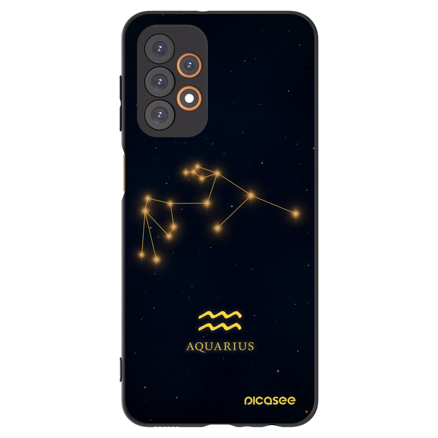 Picasee Μαύρη θήκη σιλικόνης για Samsung Galaxy A23 A236B 5G - AQUARIUS