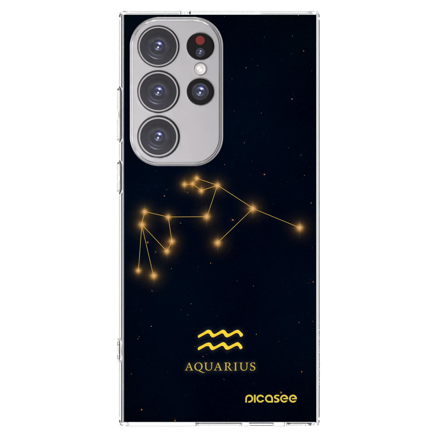 Picasee διαφανής θήκη σιλικόνης Samsung Galaxy S23 Ultra 5G - AQUARIUS