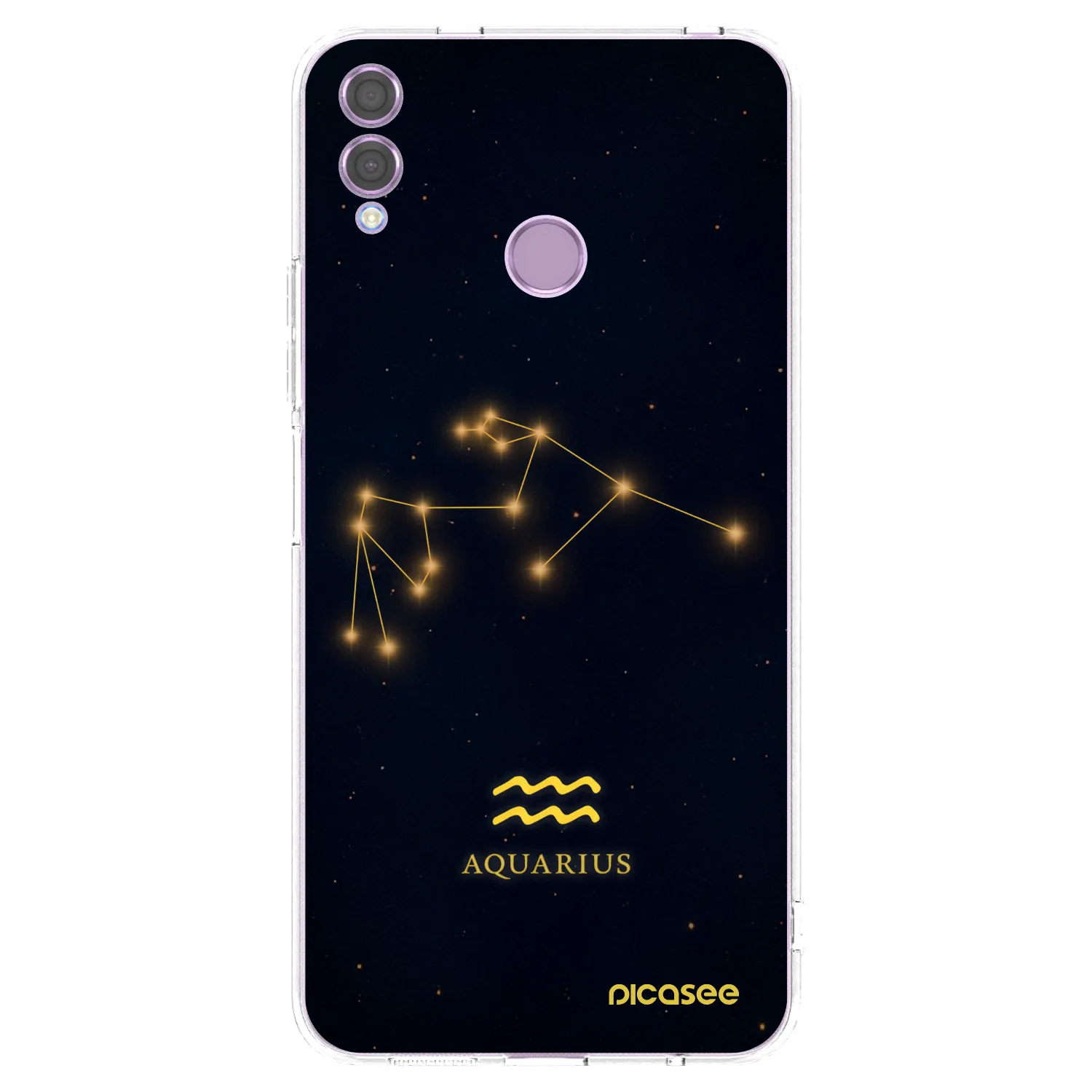Picasee διαφανής θήκη σιλικόνης Honor 8X - AQUARIUS