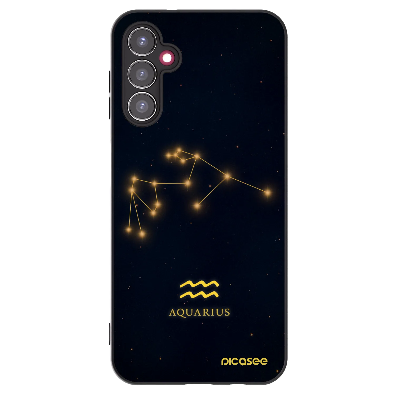Picasee Μαύρη θήκη σιλικόνης για Samsung Galaxy A14 5G A146P - AQUARIUS