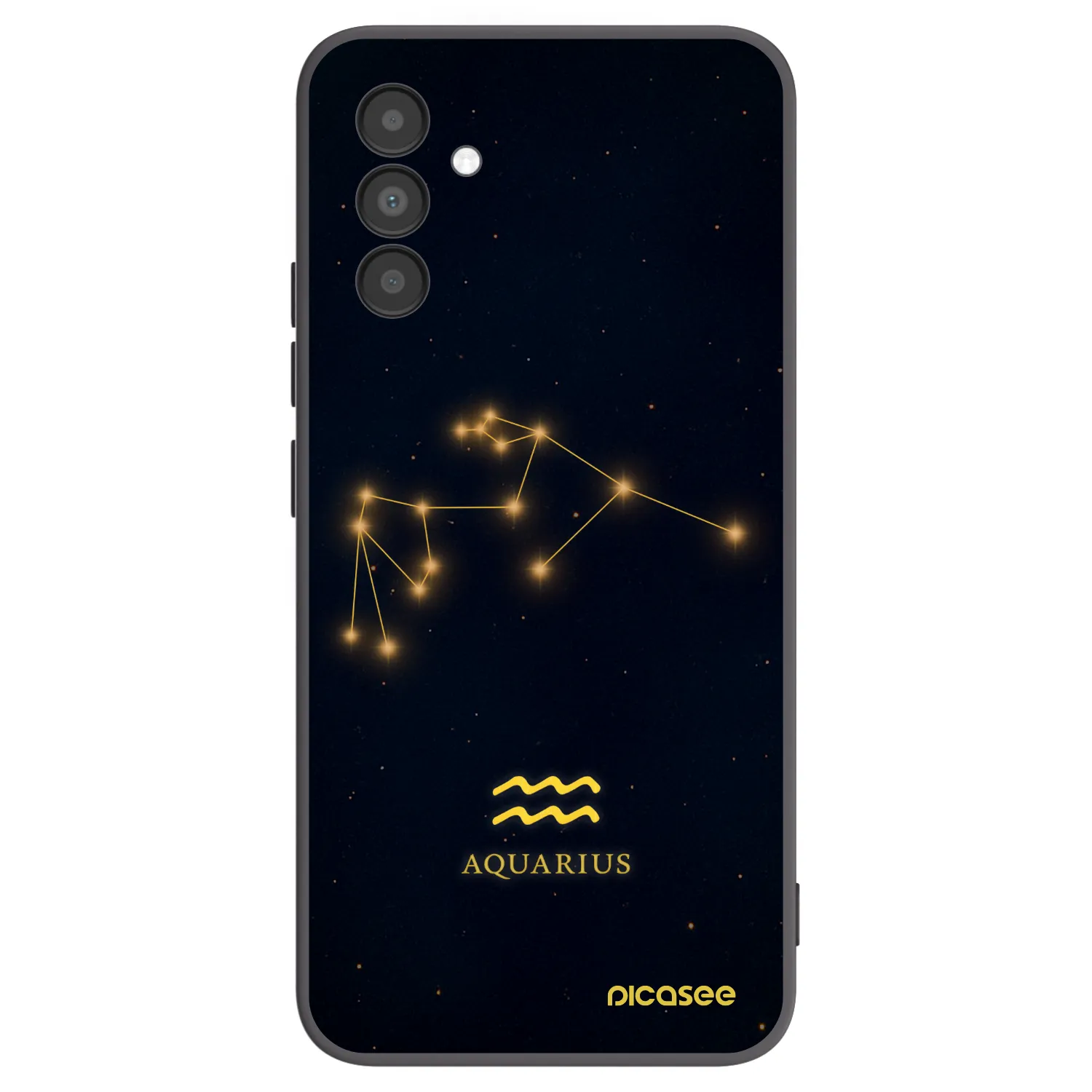 Picasee Μαύρη θήκη σιλικόνης για Samsung Galaxy A04s A047F - AQUARIUS