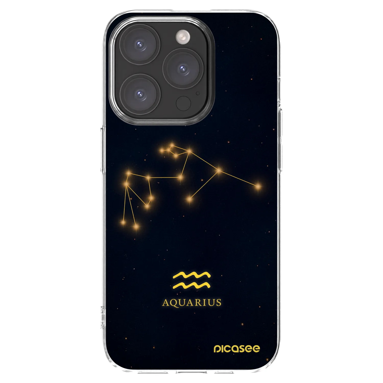 Picasee διαφανής θήκη σιλικόνης Apple iPhone 15 Pro - AQUARIUS