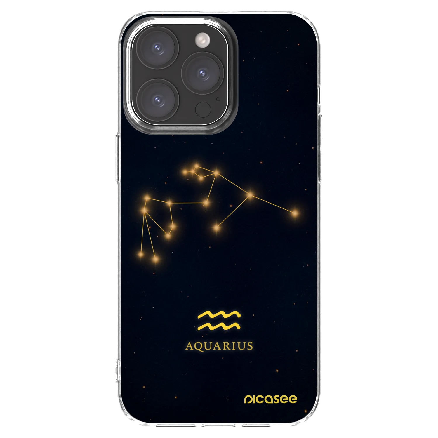 Picasee διαφανής θήκη σιλικόνης Apple iPhone 15 Pro Max - AQUARIUS