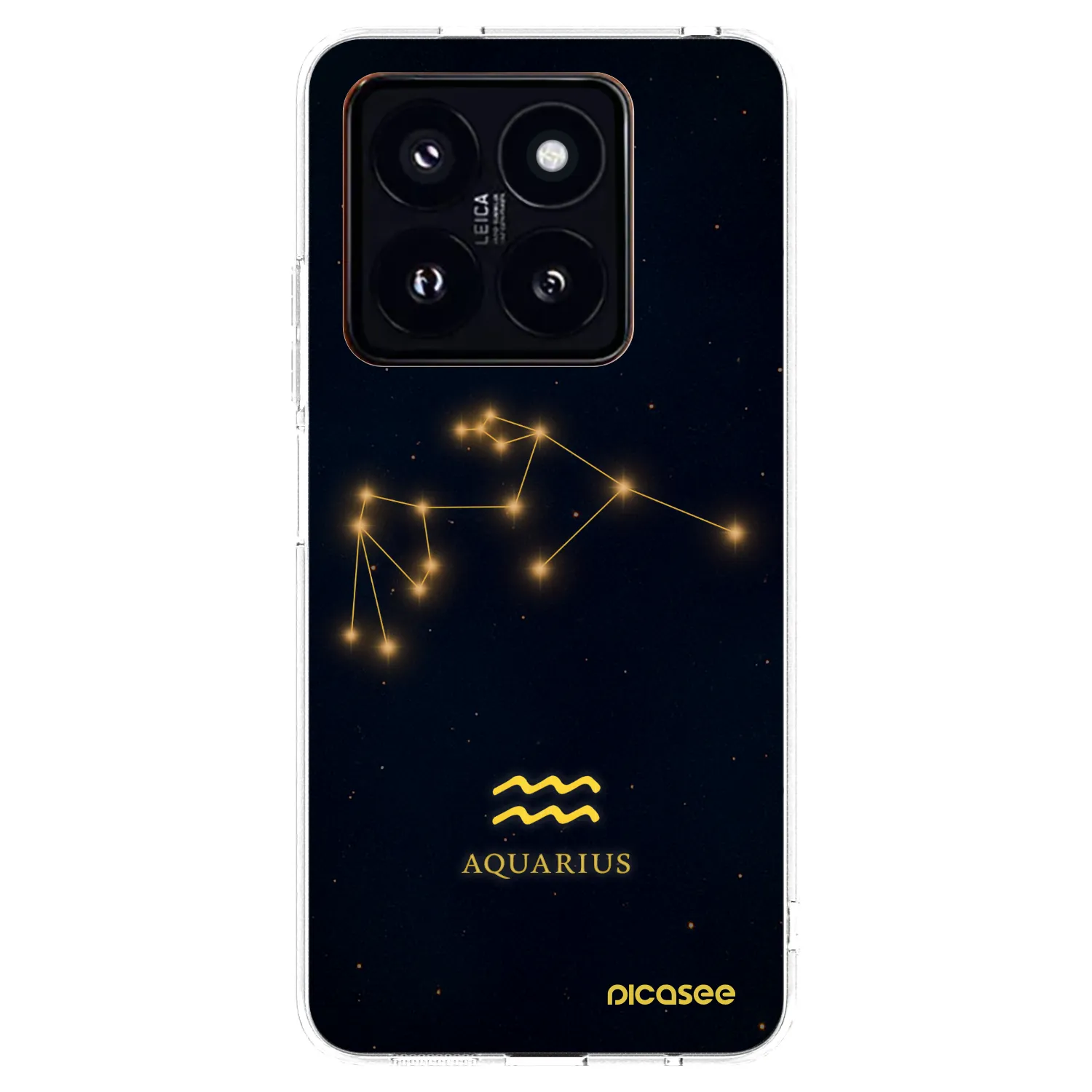 Picasee διαφανής θήκη σιλικόνης Xiaomi 14 Pro - AQUARIUS