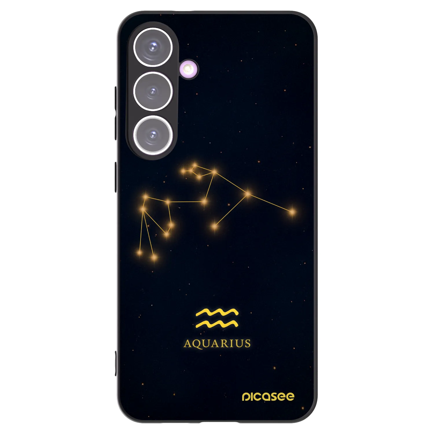 Picasee Μαύρη θήκη σιλικόνης για Samsung Galaxy S24+ S926B 5G - AQUARIUS
