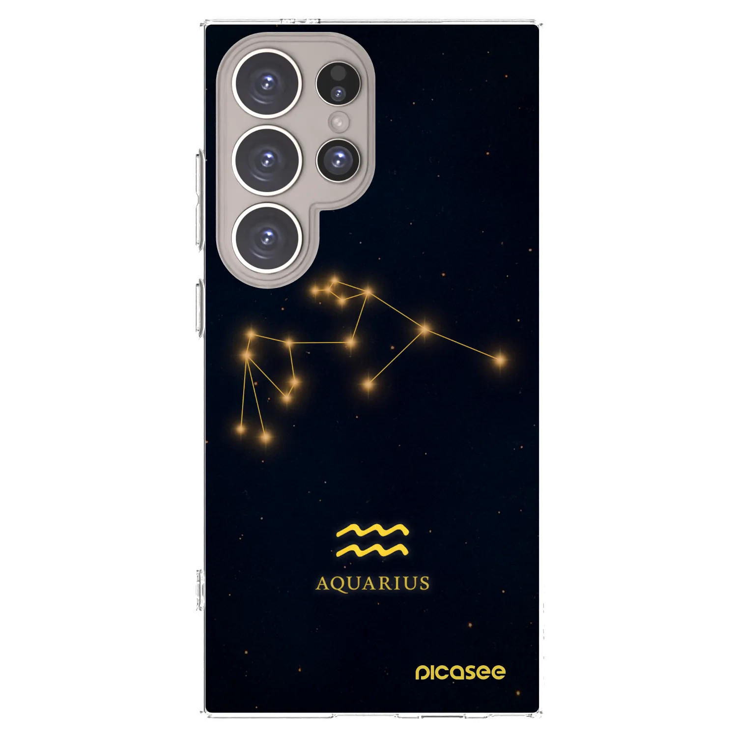 Picasee διαφανής θήκη σιλικόνης Samsung Galaxy S24 Ultra S928B 5G - AQUARIUS