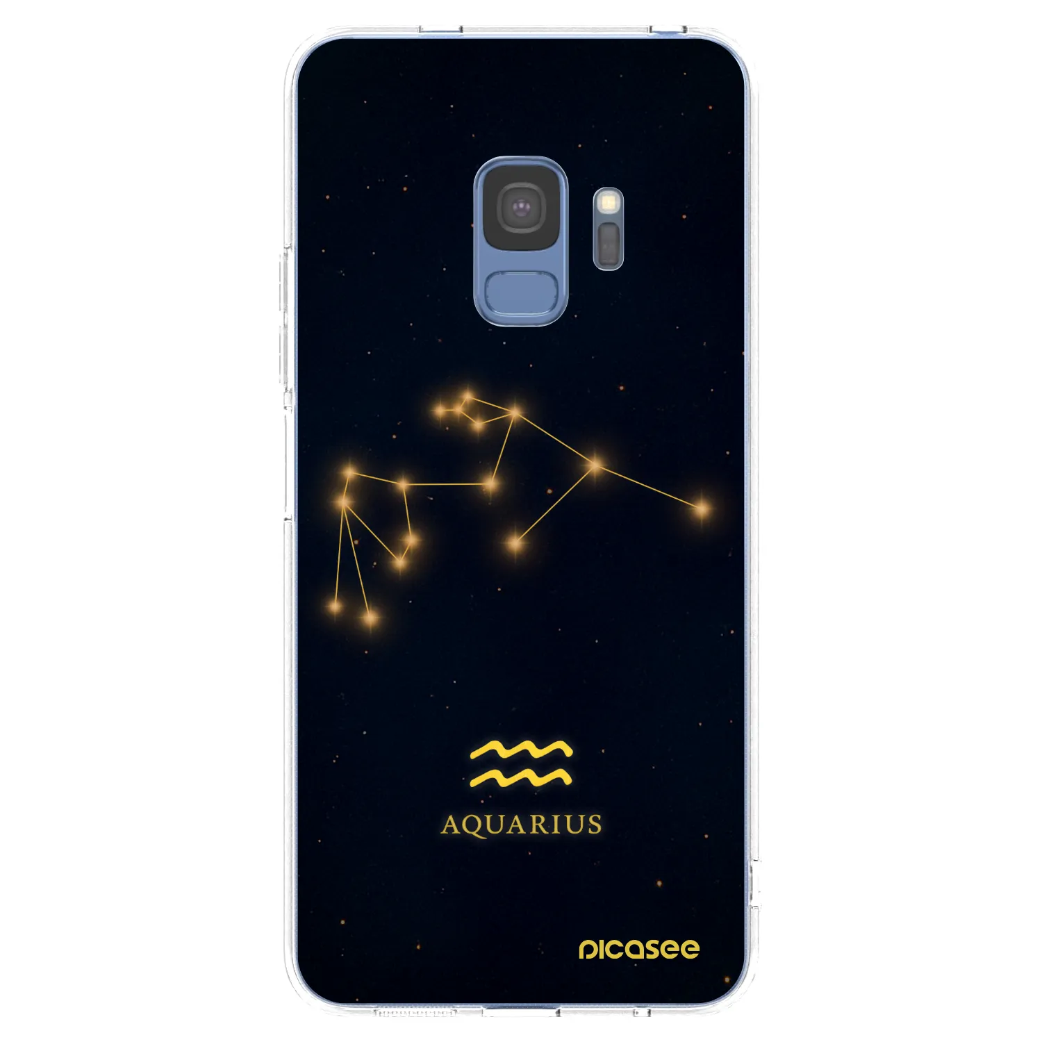 Picasee διαφανής θήκη σιλικόνης Samsung Galaxy S9 G960F - AQUARIUS
