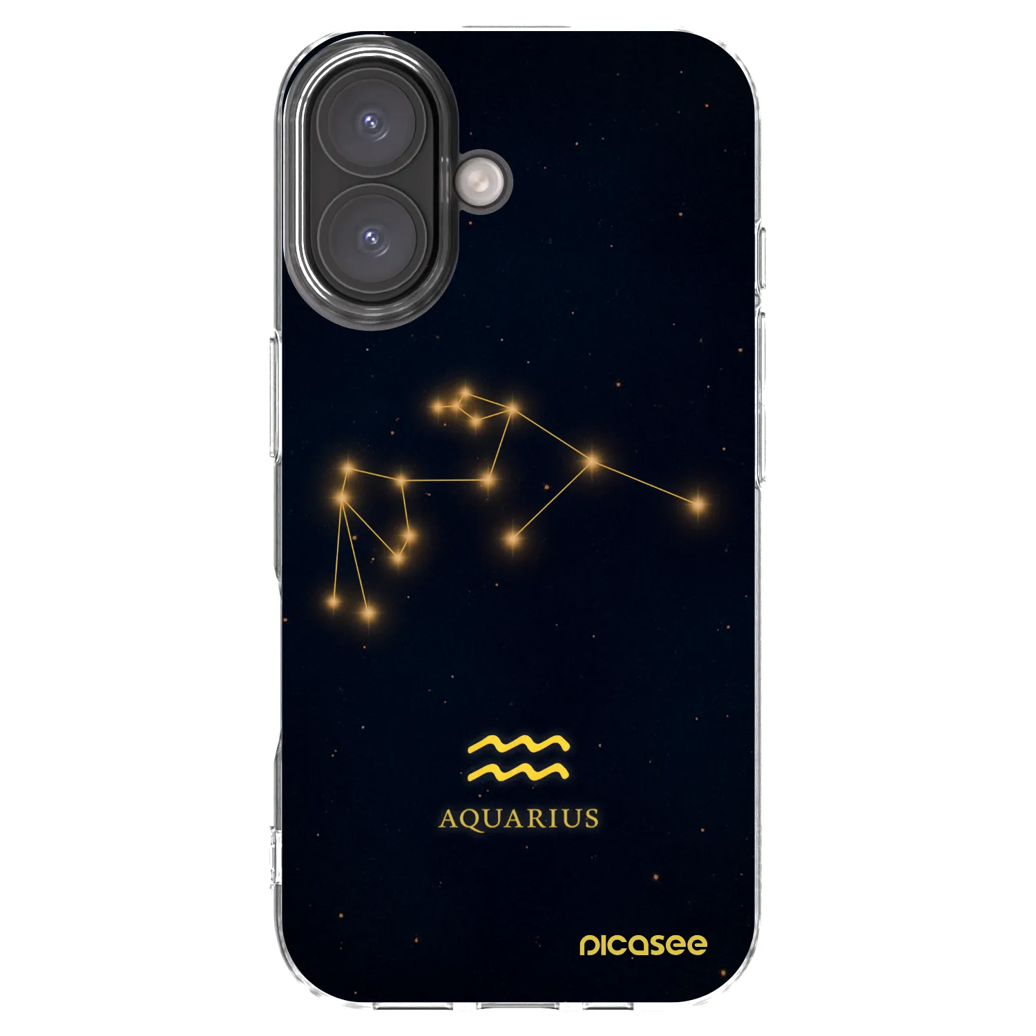 Picasee διαφανής θήκη σιλικόνης Apple iPhone 16 - AQUARIUS