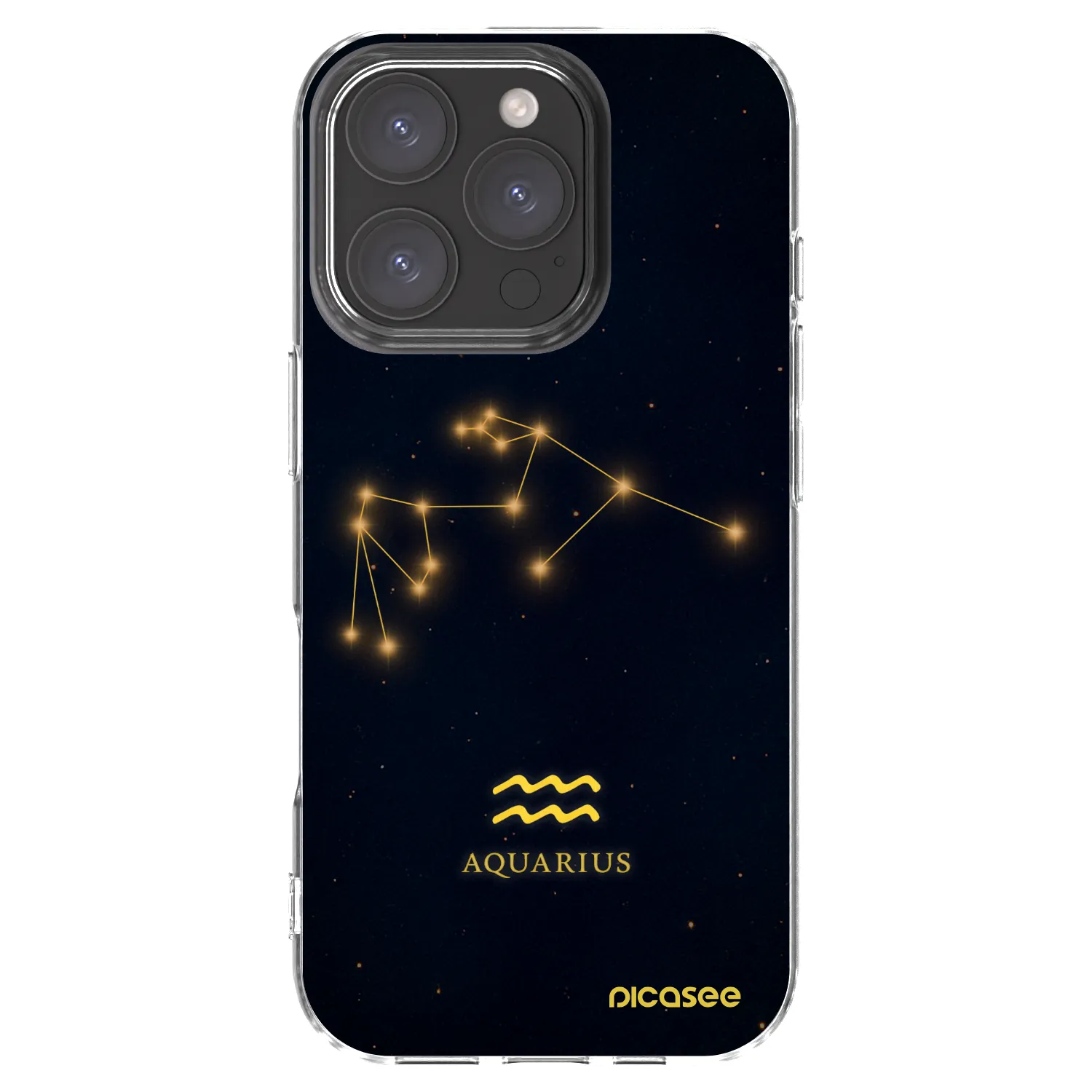 Picasee διαφανής θήκη σιλικόνης Apple iPhone 16 Pro - AQUARIUS