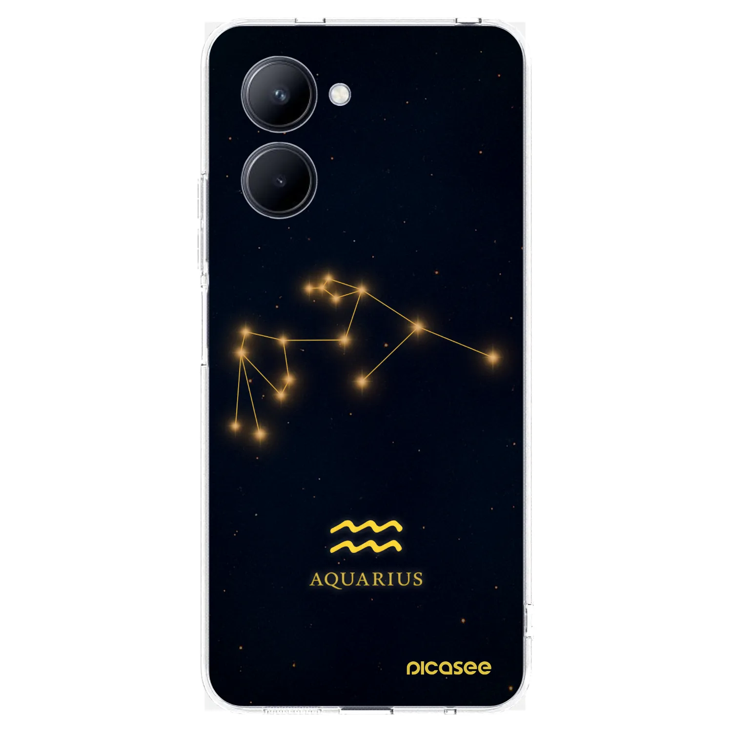 Picasee διαφανής θήκη σιλικόνης Realme C33 (2023) - AQUARIUS