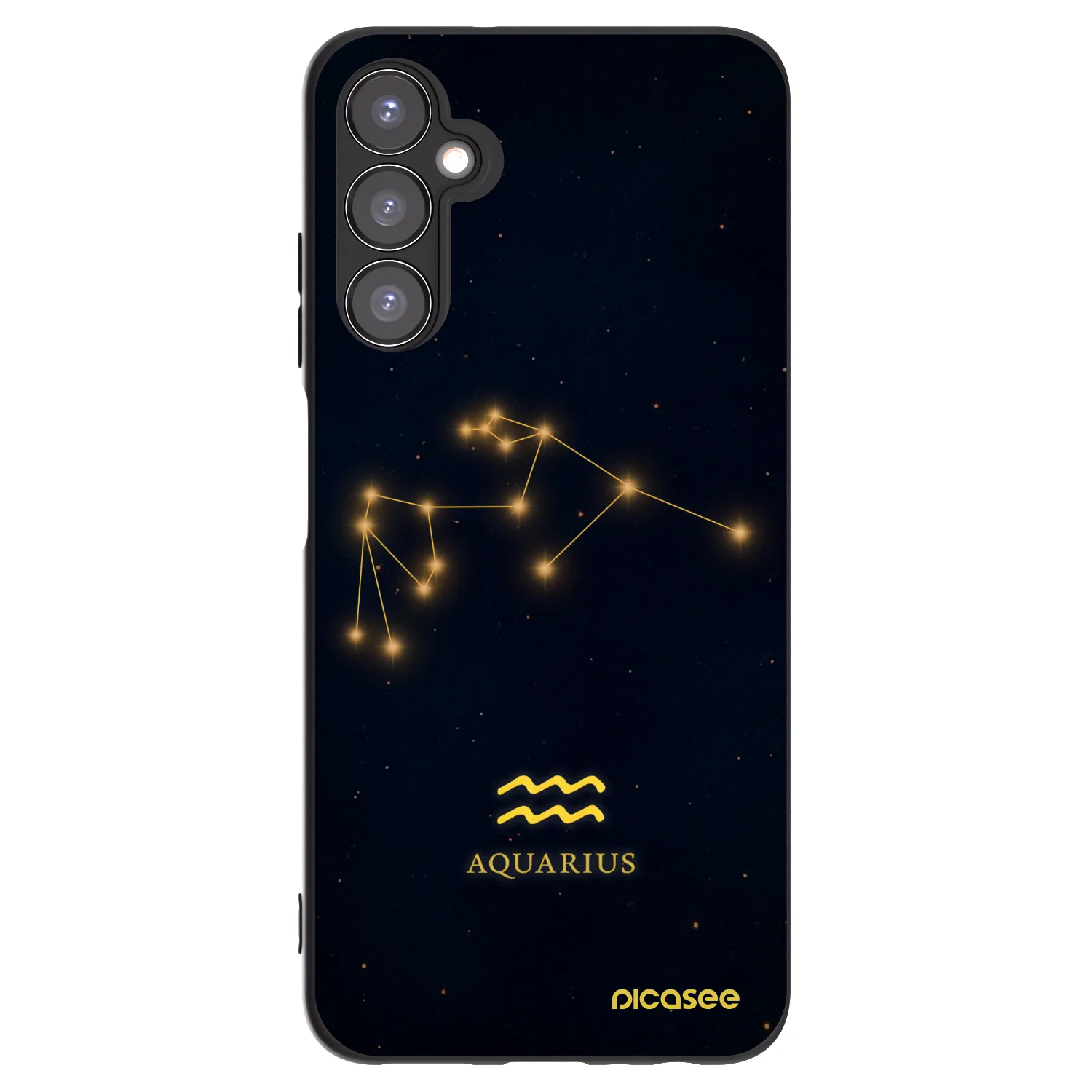 Picasee Μαύρη θήκη σιλικόνης για Samsung Galaxy A05s A057G - AQUARIUS