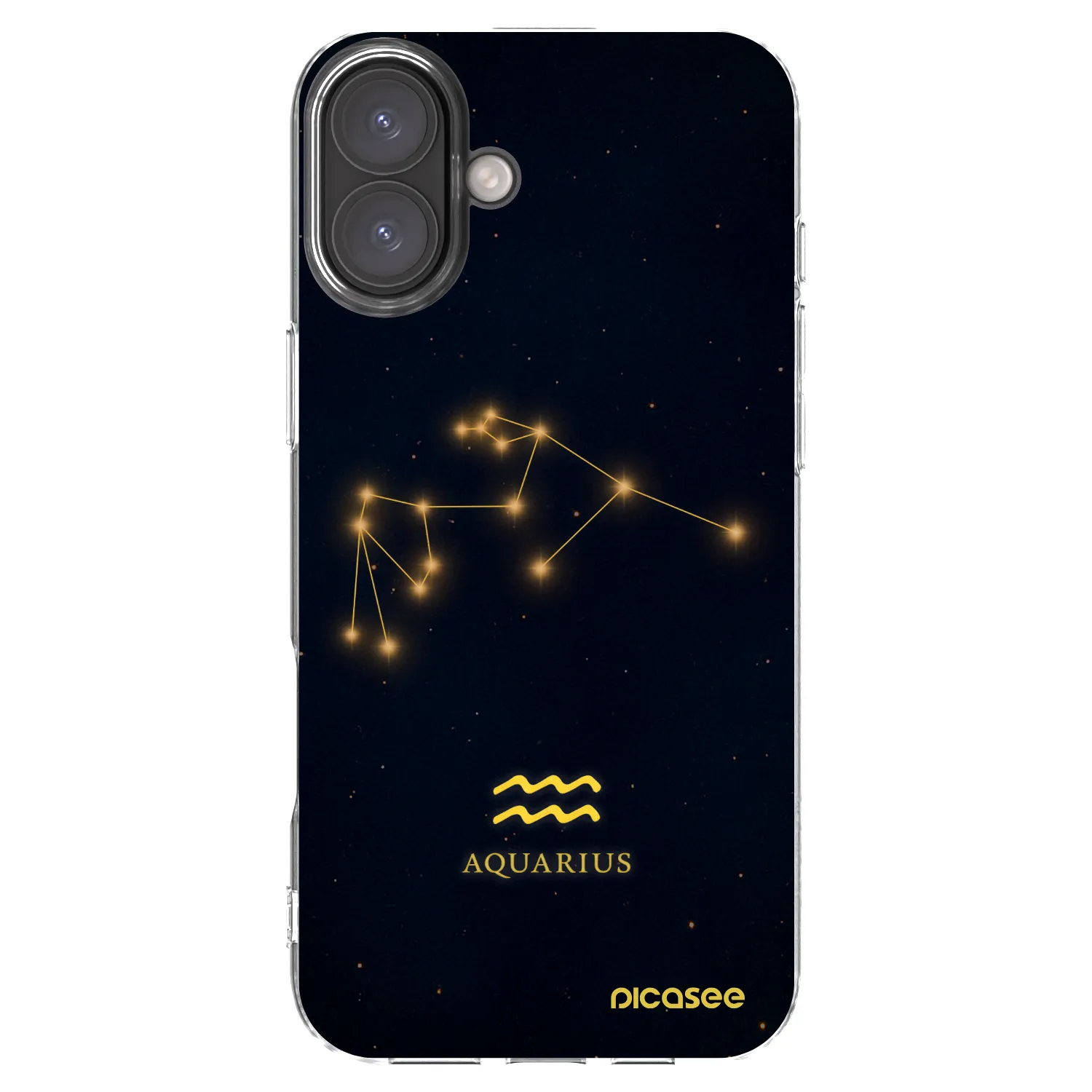 Picasee διαφανής θήκη σιλικόνης Apple iPhone 16 Plus - AQUARIUS