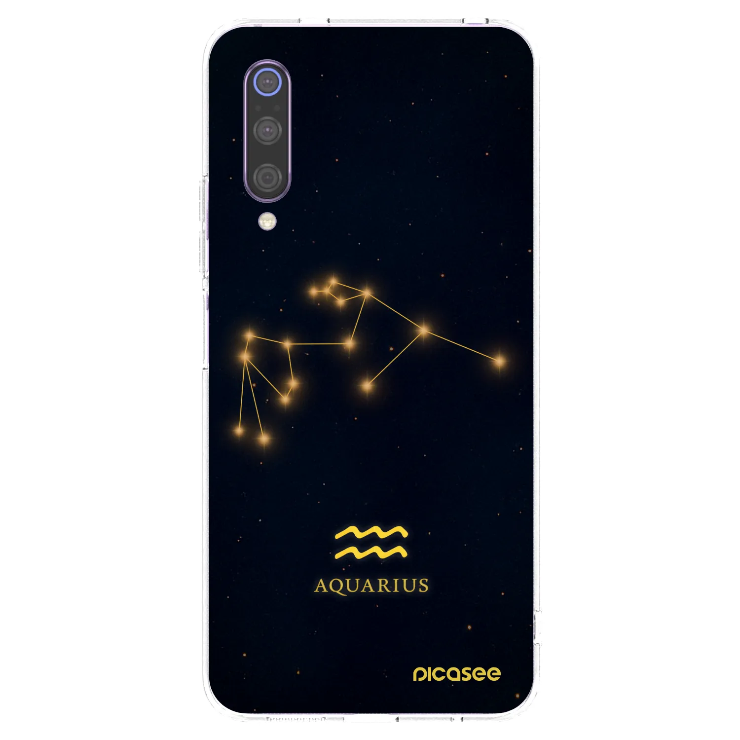 Picasee διαφανής θήκη σιλικόνης Xiaomi Mi 9 - AQUARIUS