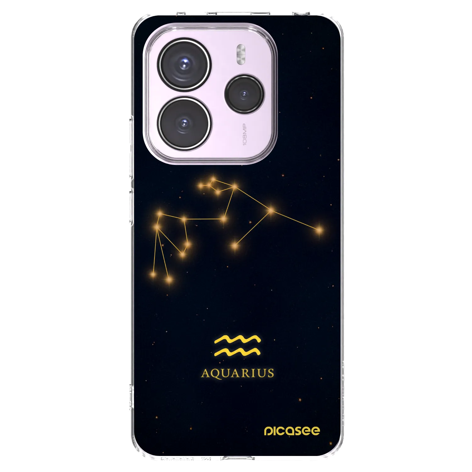 Picasee διαφανής θήκη σιλικόνης Xiaomi Redmi Note 14 5G - AQUARIUS