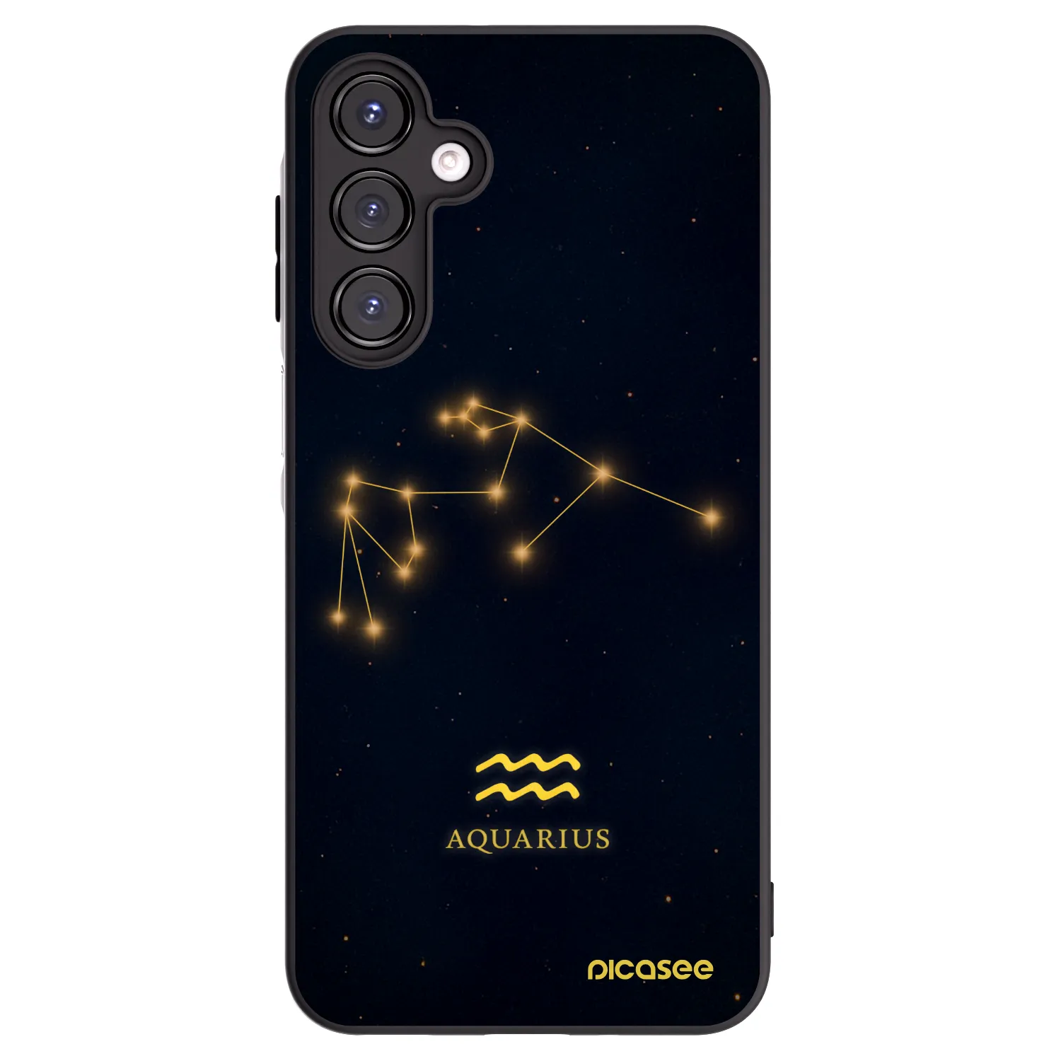 Picasee Μαύρη θήκη σιλικόνης για Samsung Galaxy A16 5G - AQUARIUS