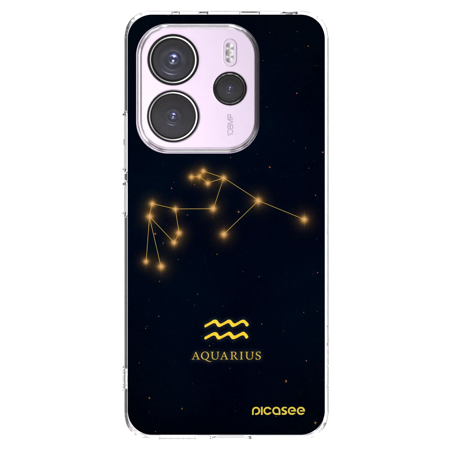 Picasee διαφανής θήκη σιλικόνης Xiaomi Redmi Note 14 4G - AQUARIUS