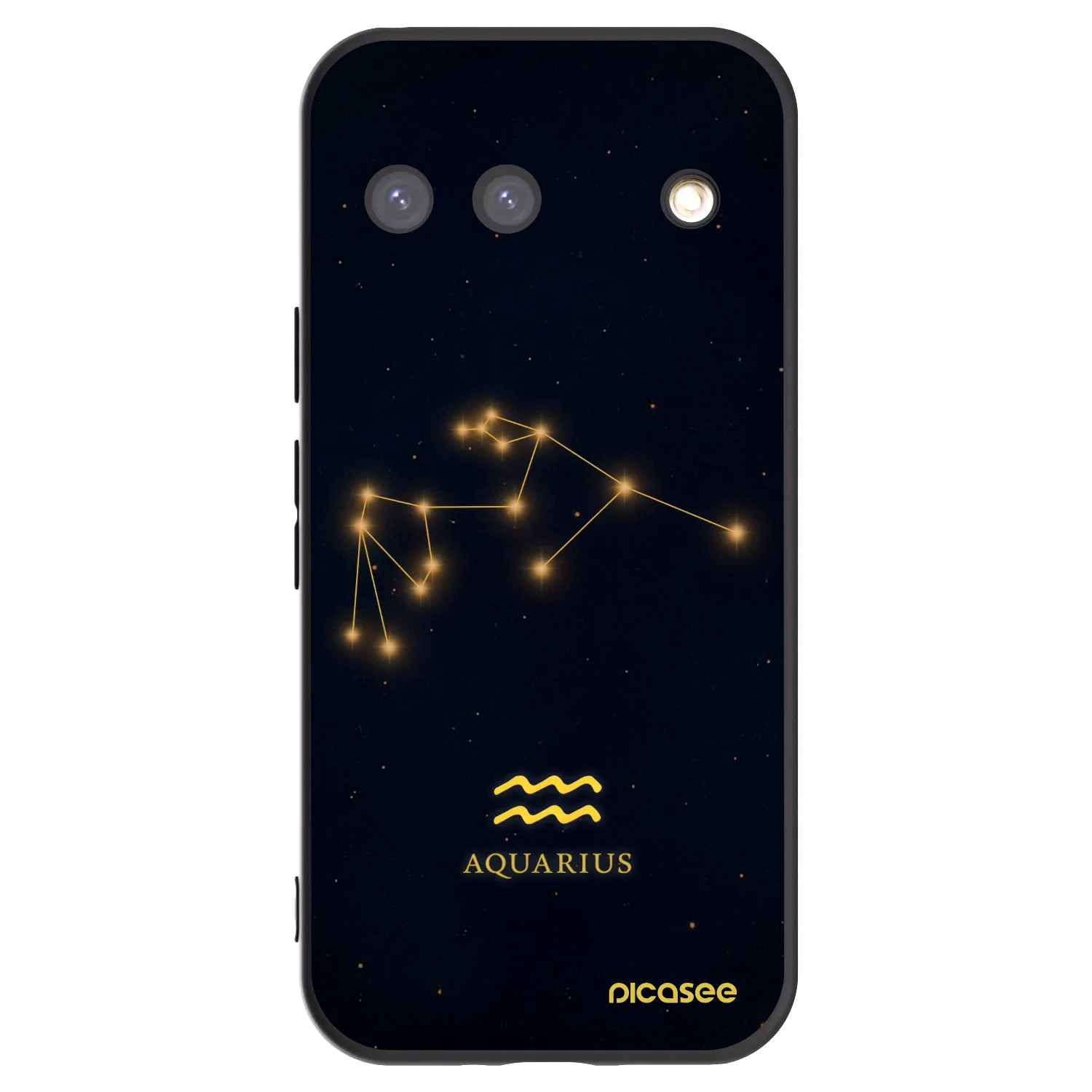 Picasee Μαύρη θήκη σιλικόνης για Google Pixel 9 - AQUARIUS
