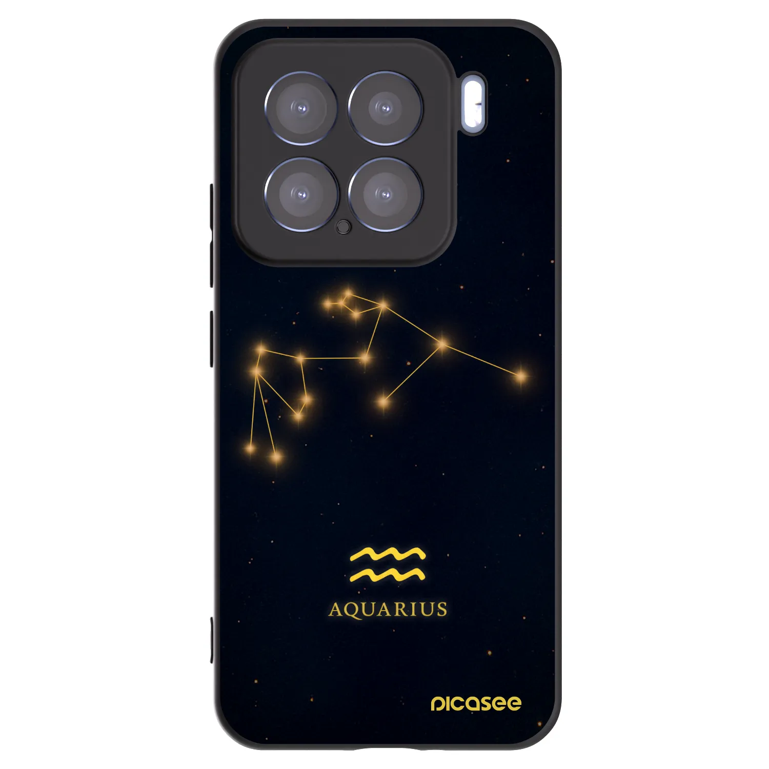 Picasee Μαύρη θήκη σιλικόνης για Xiaomi 15 - AQUARIUS