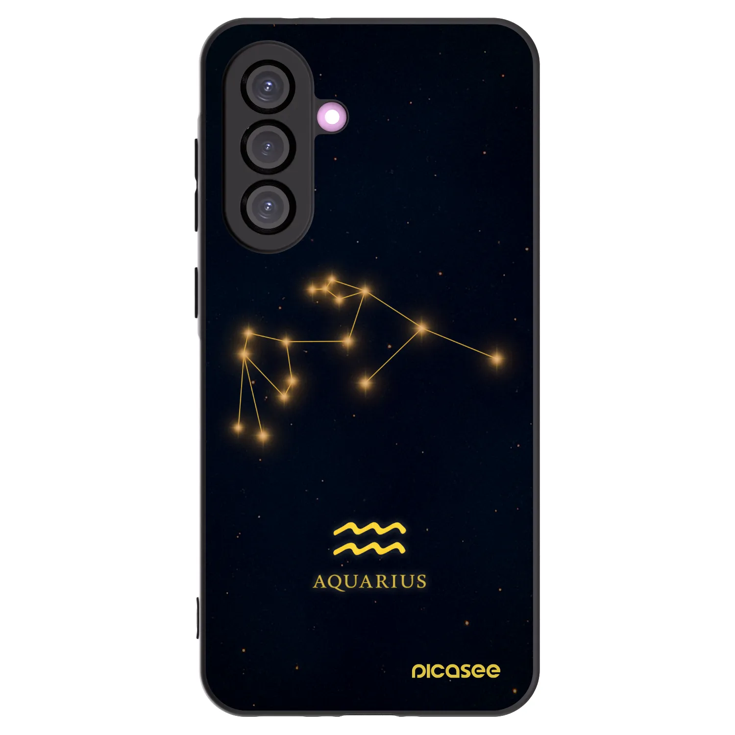 Picasee Μαύρη θήκη σιλικόνης για Samsung Galaxy A56 5G A566B - AQUARIUS