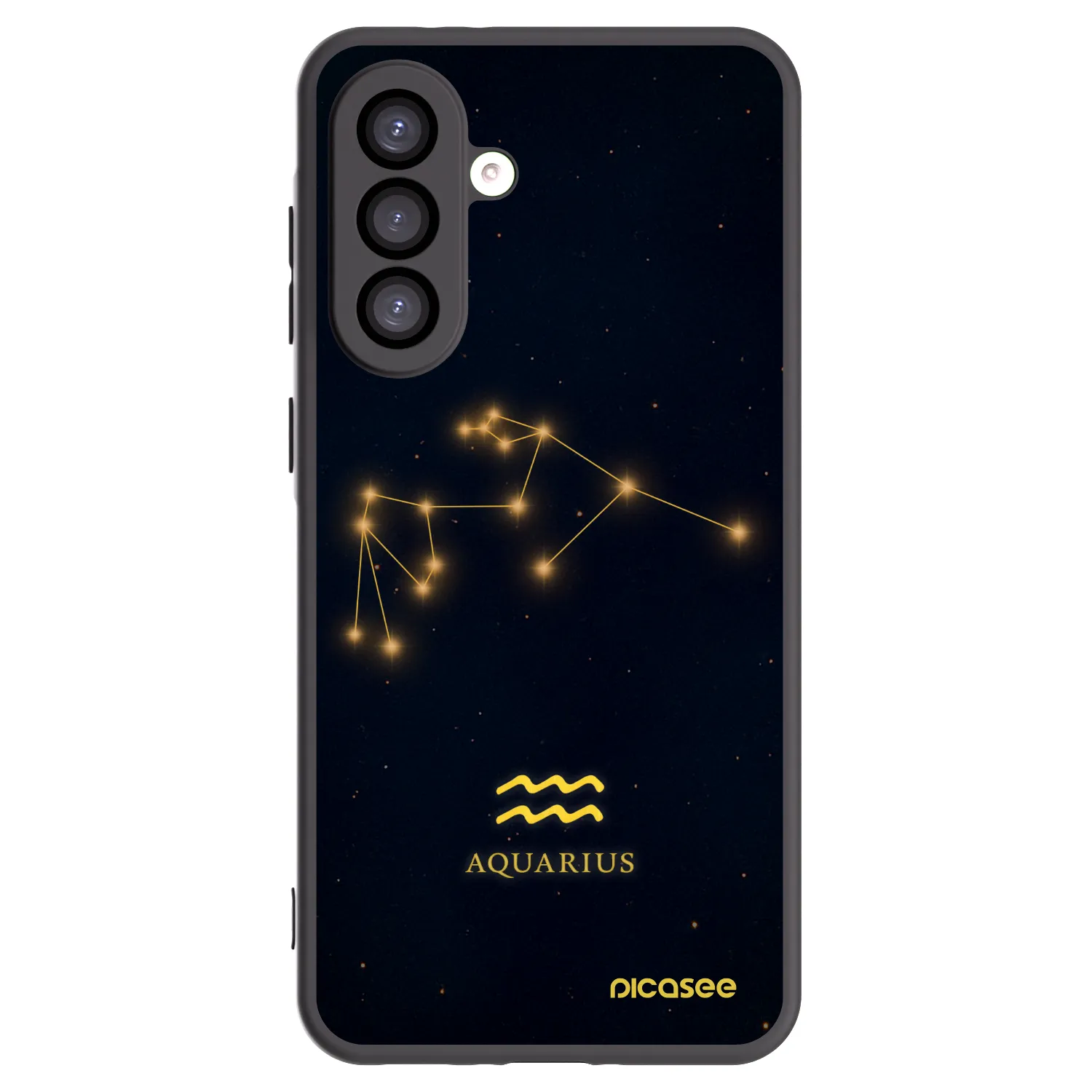 Picasee Μαύρη θήκη σιλικόνης για Samsung Galaxy A26 5G A266B - AQUARIUS