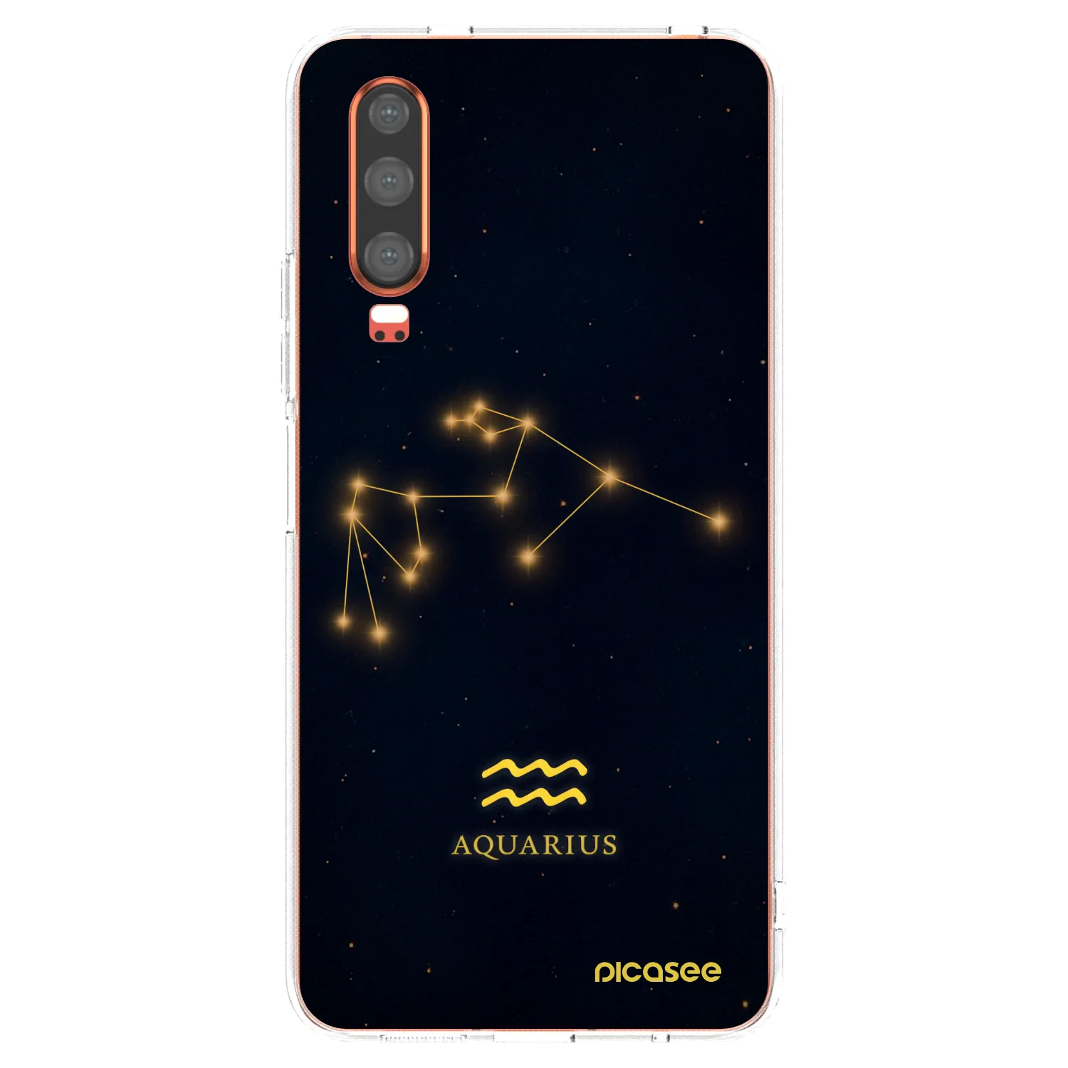 Picasee διαφανής θήκη σιλικόνης Huawei P30 - AQUARIUS