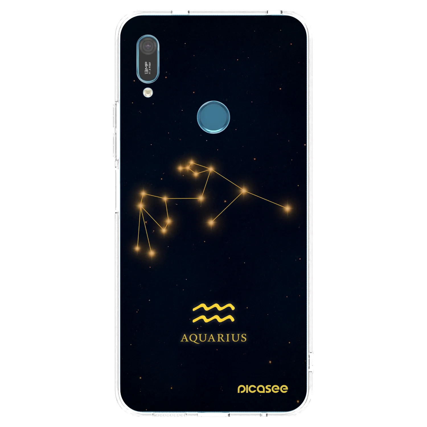 Picasee διαφανής θήκη σιλικόνης Huawei Y6 2019 - AQUARIUS