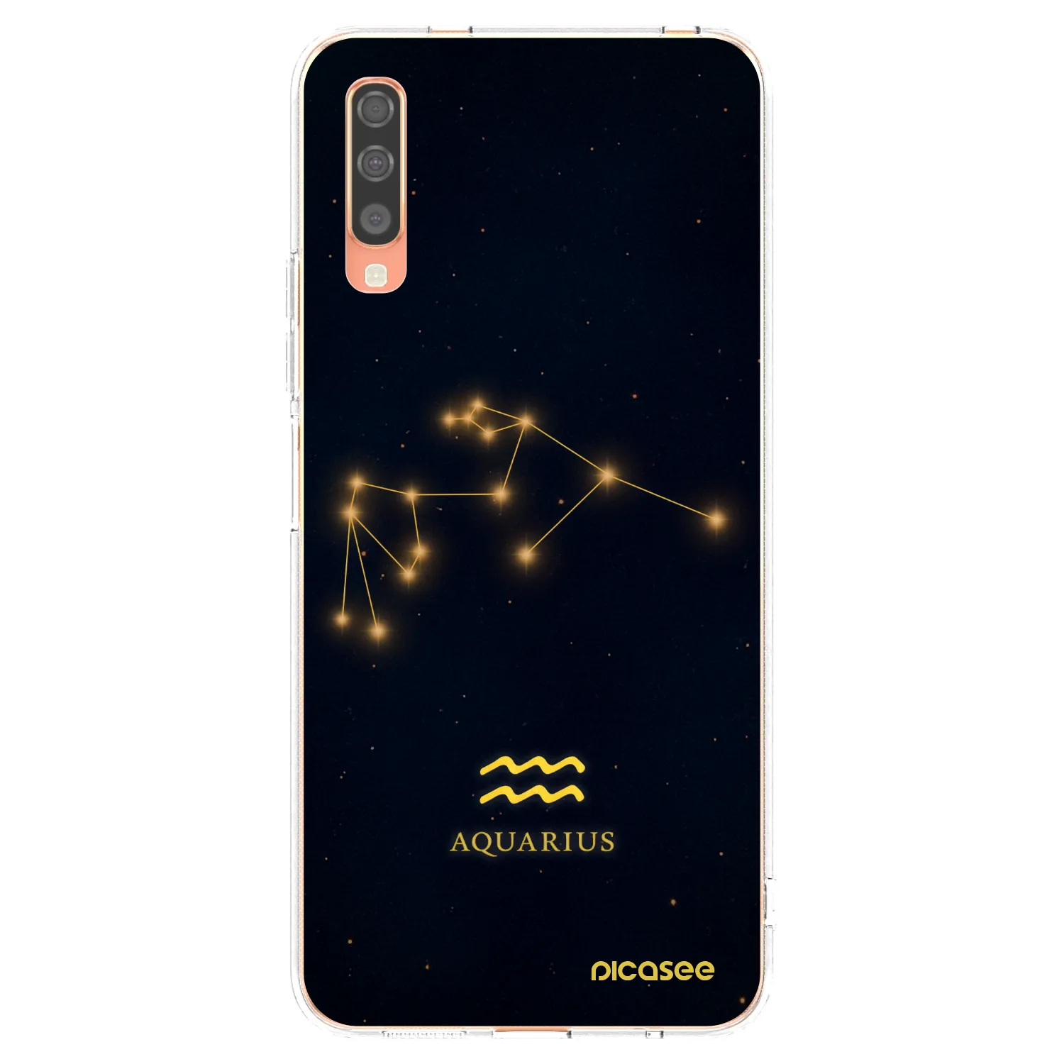 Picasee διαφανής θήκη σιλικόνης Samsung Galaxy A70 A705F - AQUARIUS