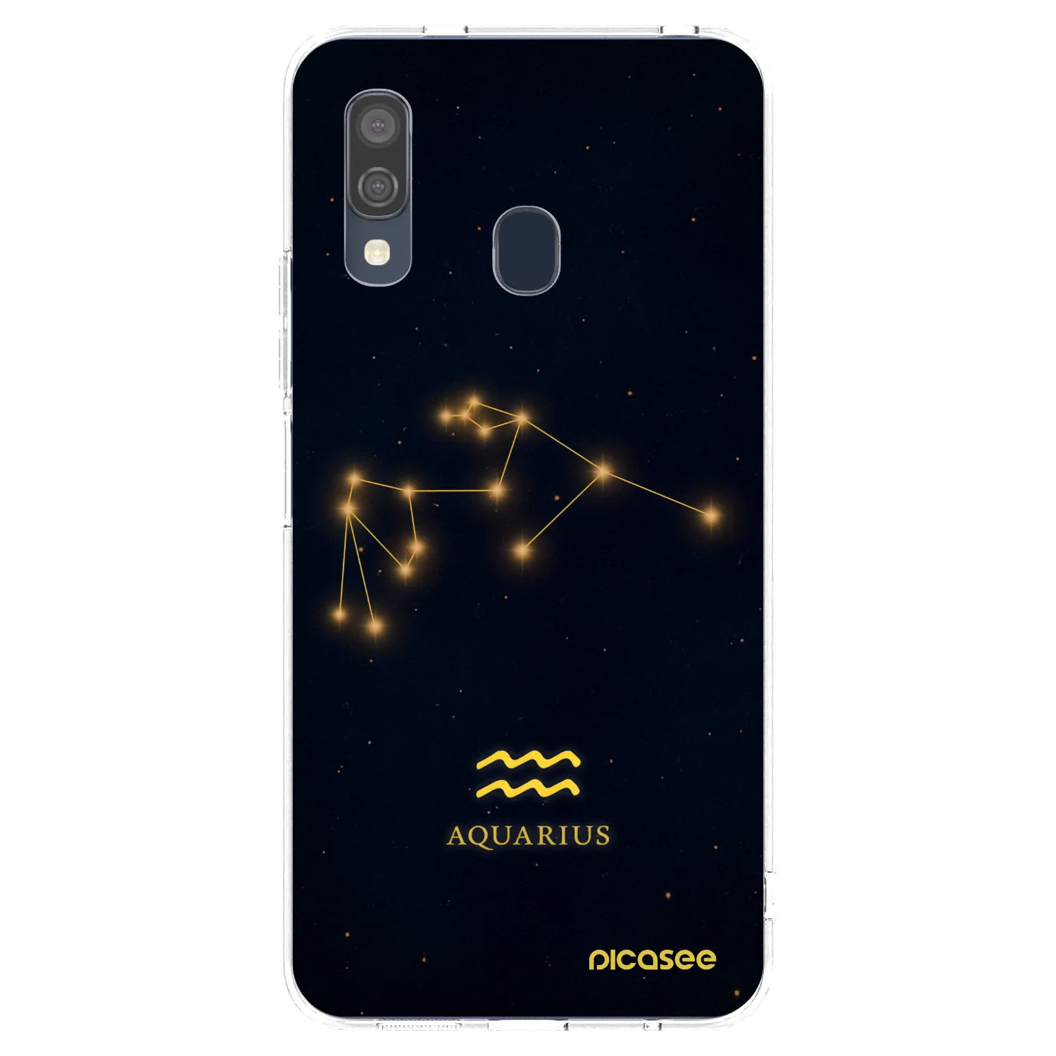 Picasee διαφανής θήκη σιλικόνης Samsung Galaxy A40 A405F - AQUARIUS