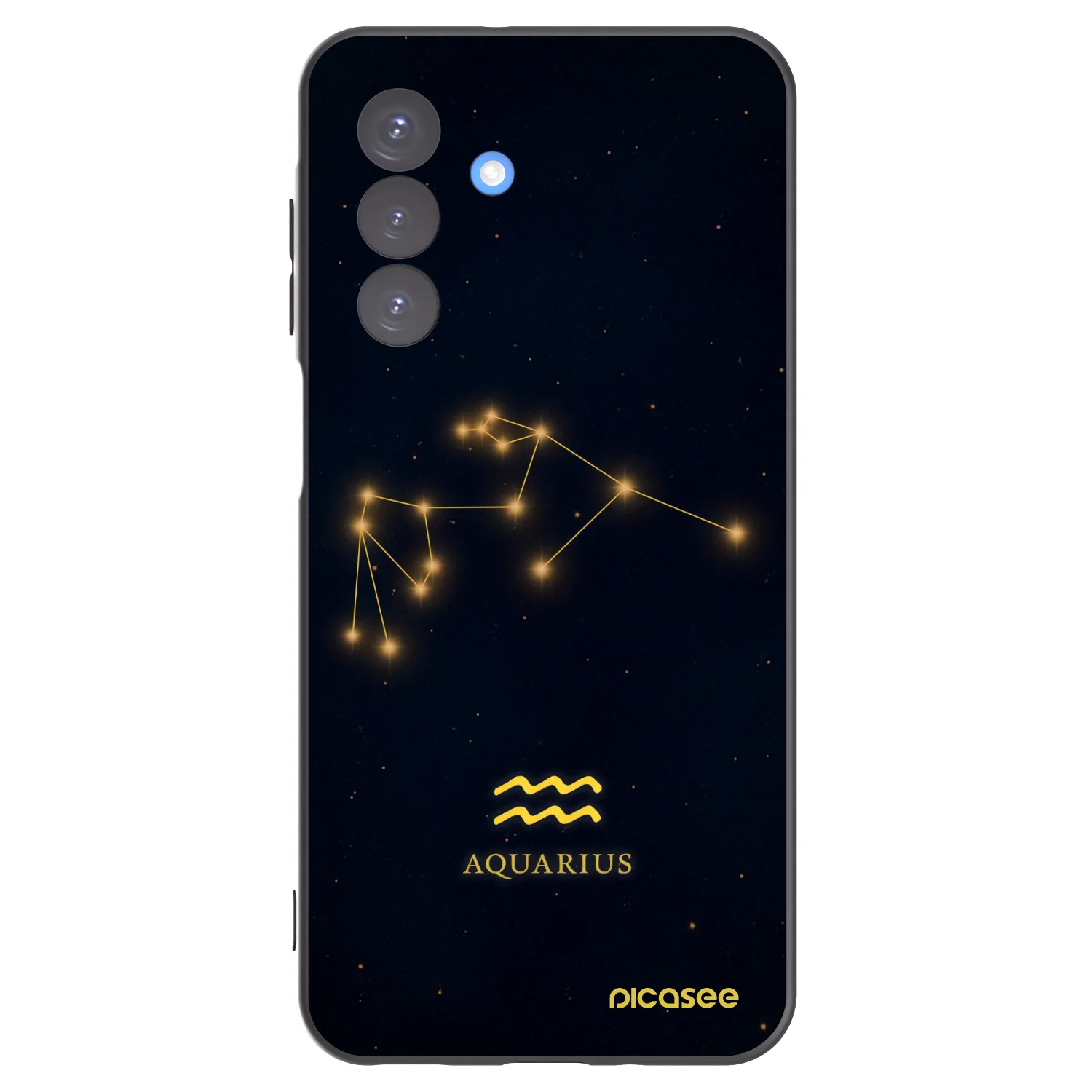 Picasee Μαύρη θήκη σιλικόνης για Samsung Galaxy A17 5G - AQUARIUS
