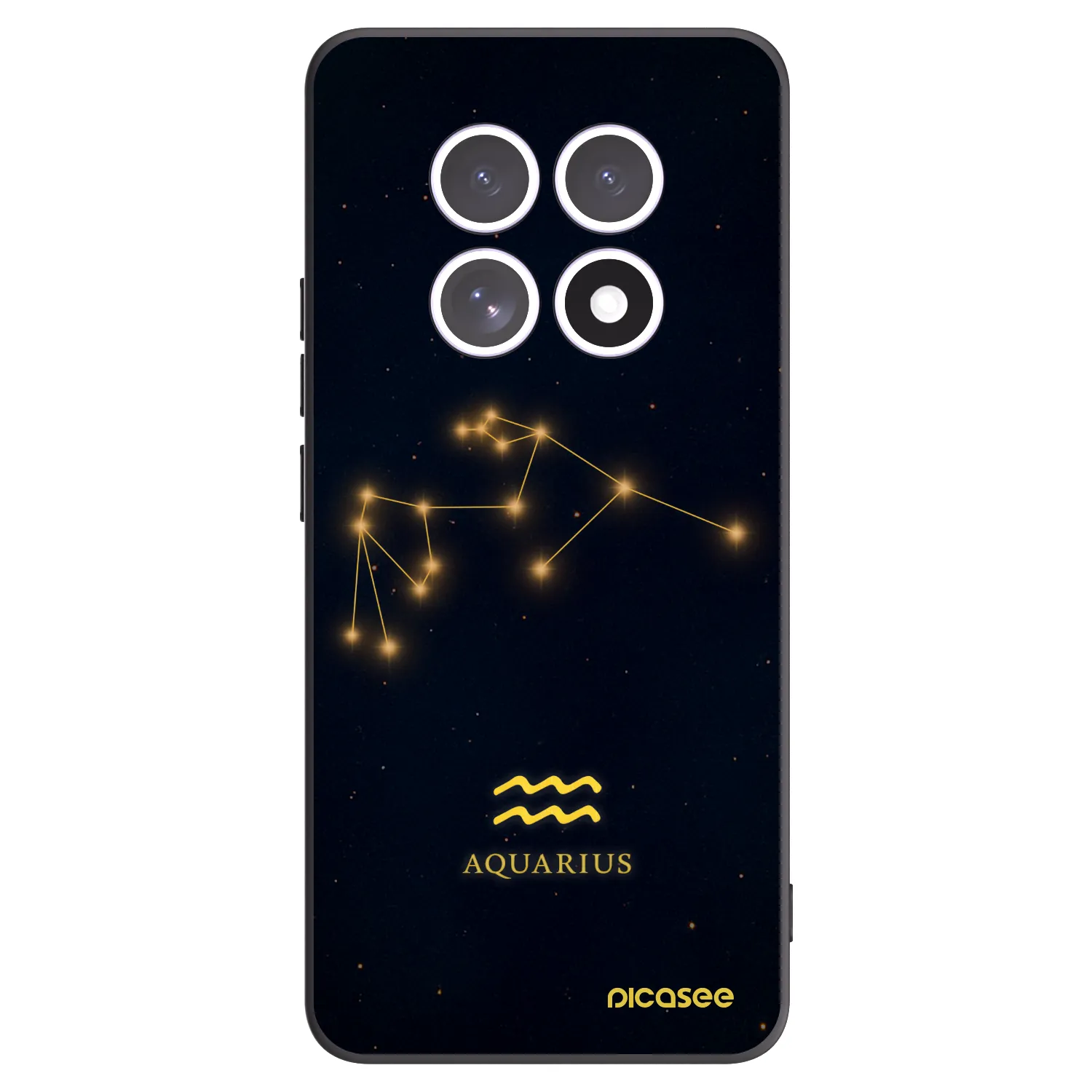 Picasee Μαύρη θήκη σιλικόνης για Xiaomi Redmi Note 15 - AQUARIUS